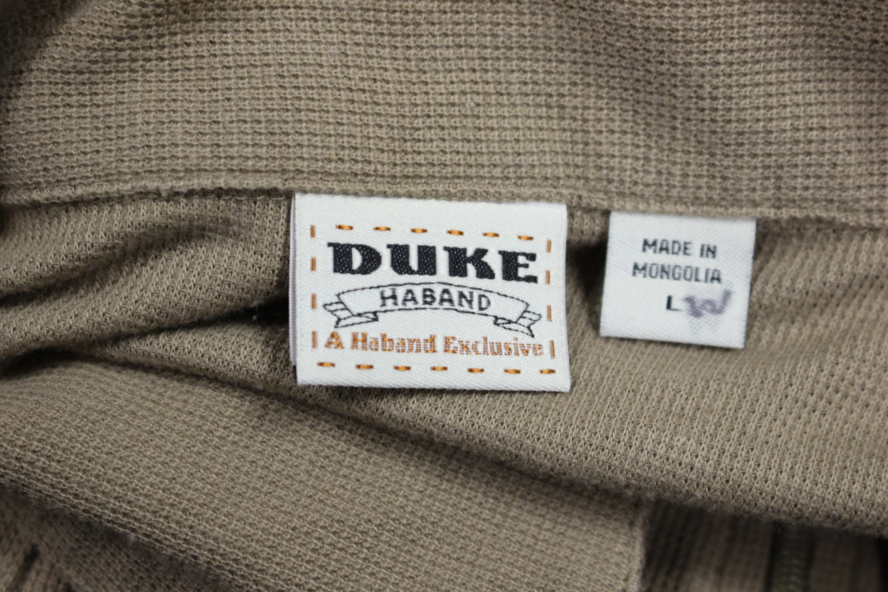 Duke Haband Men's Zip Up Vest Shirt With Pockets Size Large -Brown -Used - Image 3