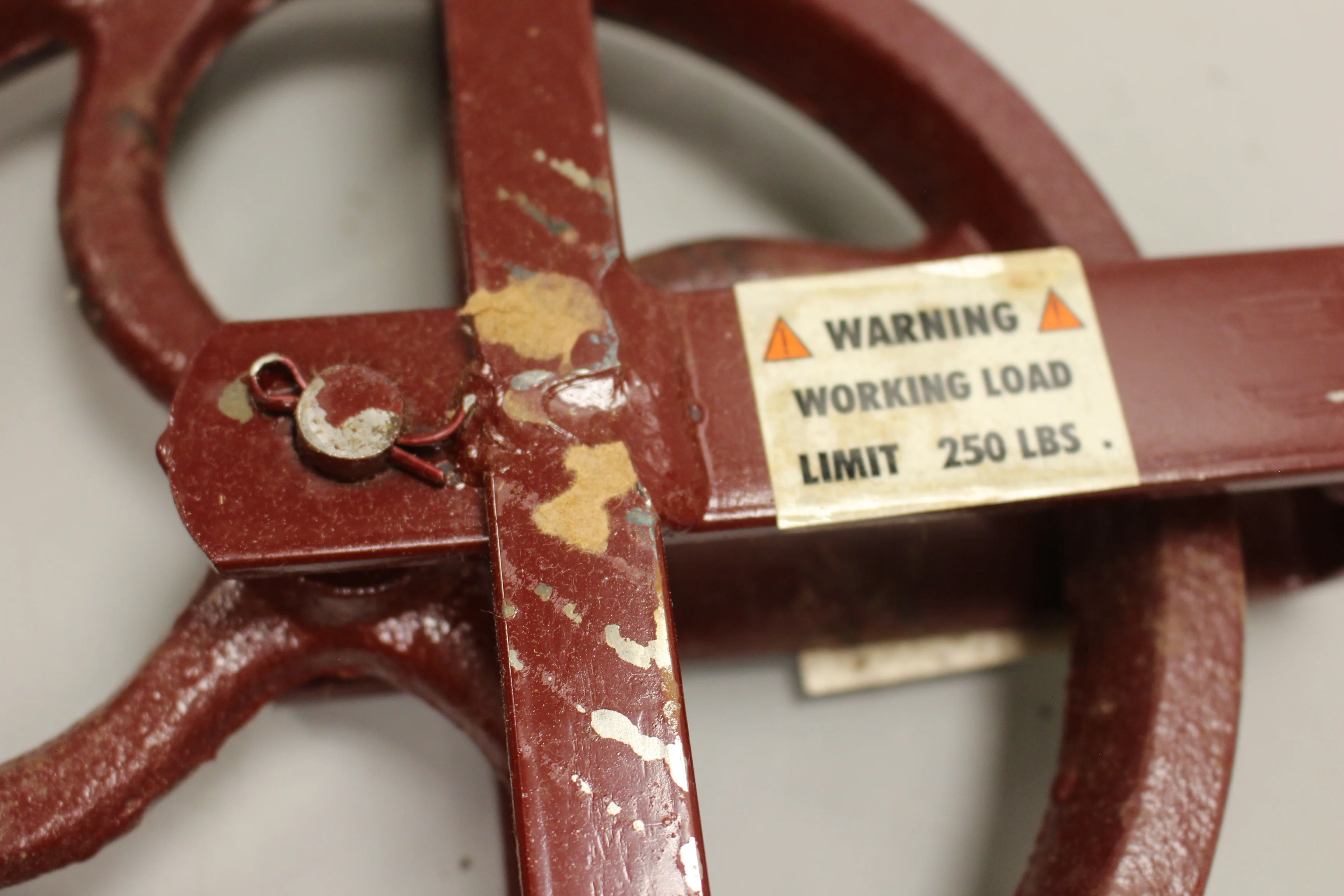 Durbin Durco 10" Cast Iron Pulley Well Wheel - 13405 - Red - New - Image 3