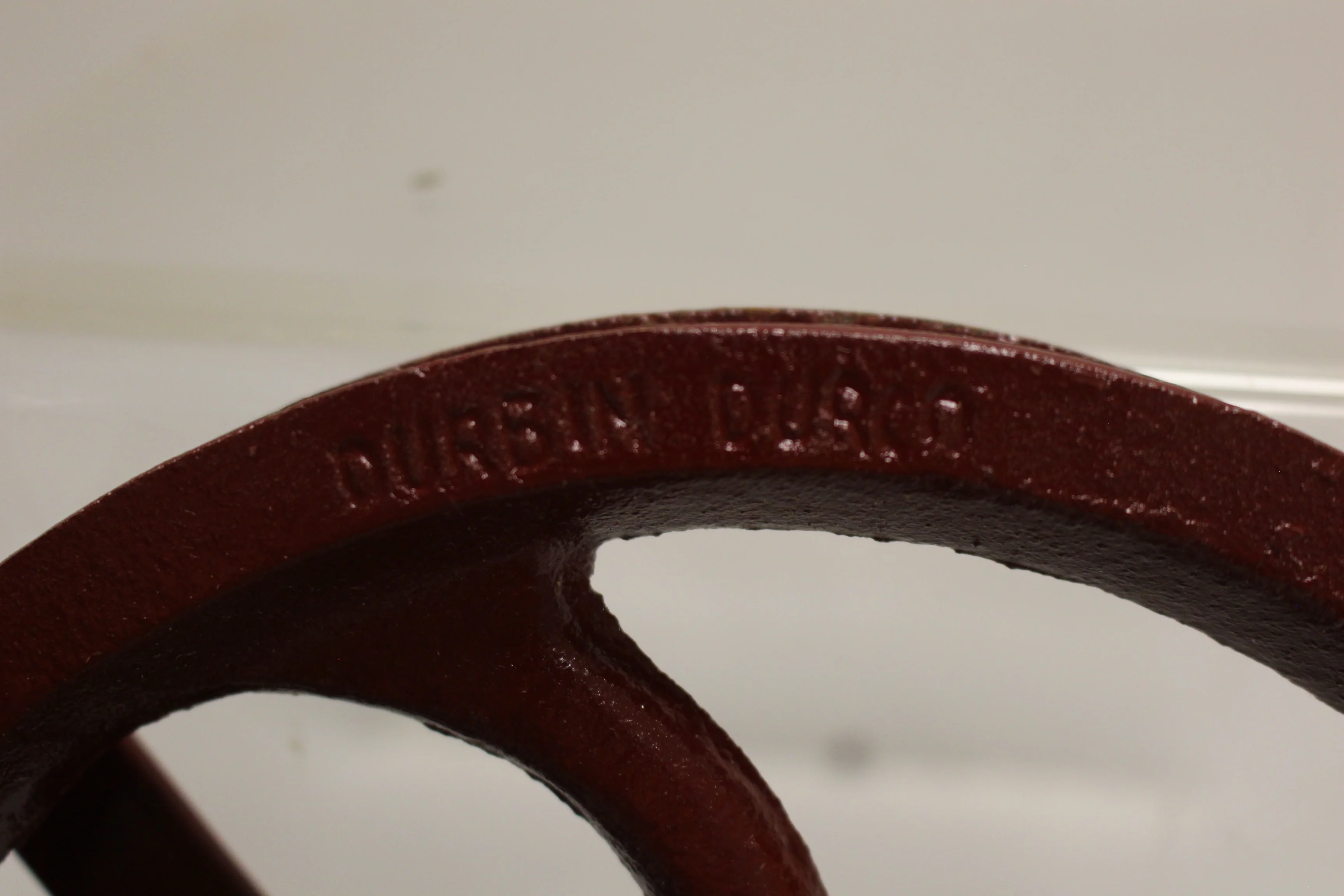 Durbin Durco 10" Cast Iron Pulley Well Wheel - 13405 - Red - New - Image 4