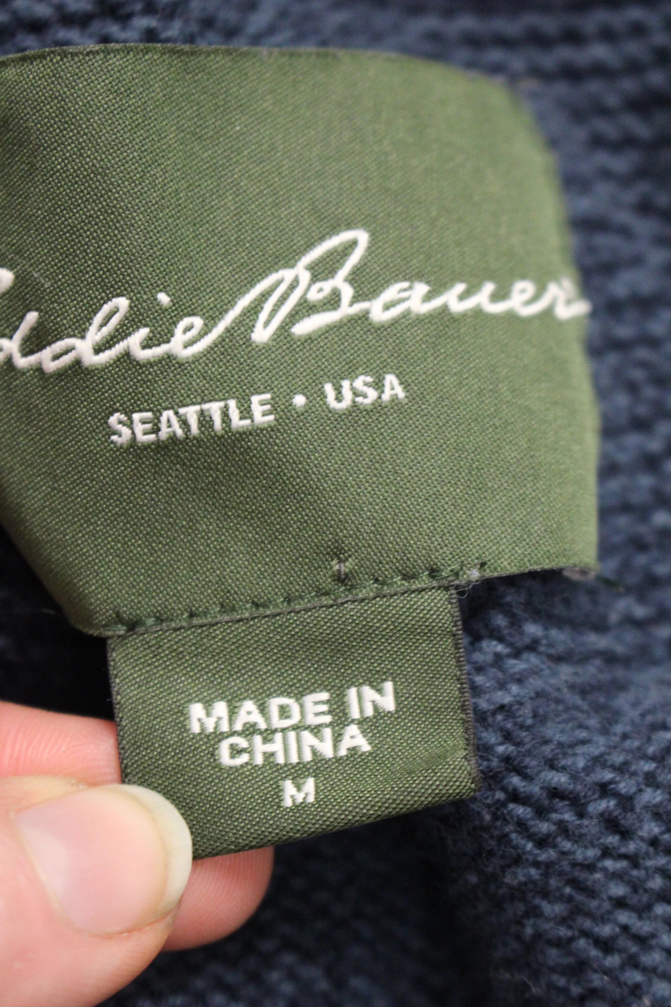 Eddie Bauer 3/4 Zip Sweater, Size: Medium - Image 3