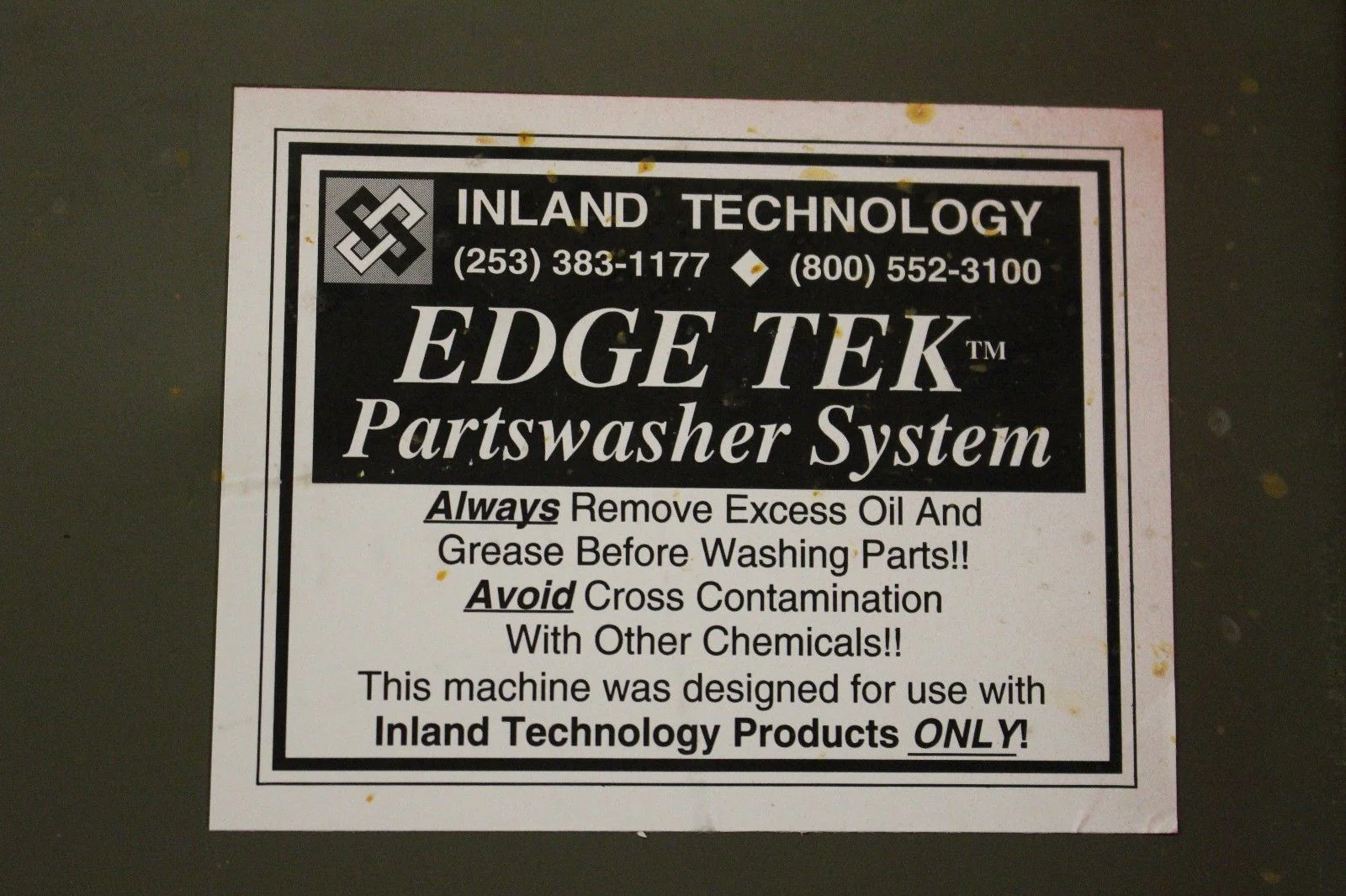 Edge Tek Parts Washer / Degreaser - Model: IT32DM4 - 50 Gallon - Red - New - Image 12