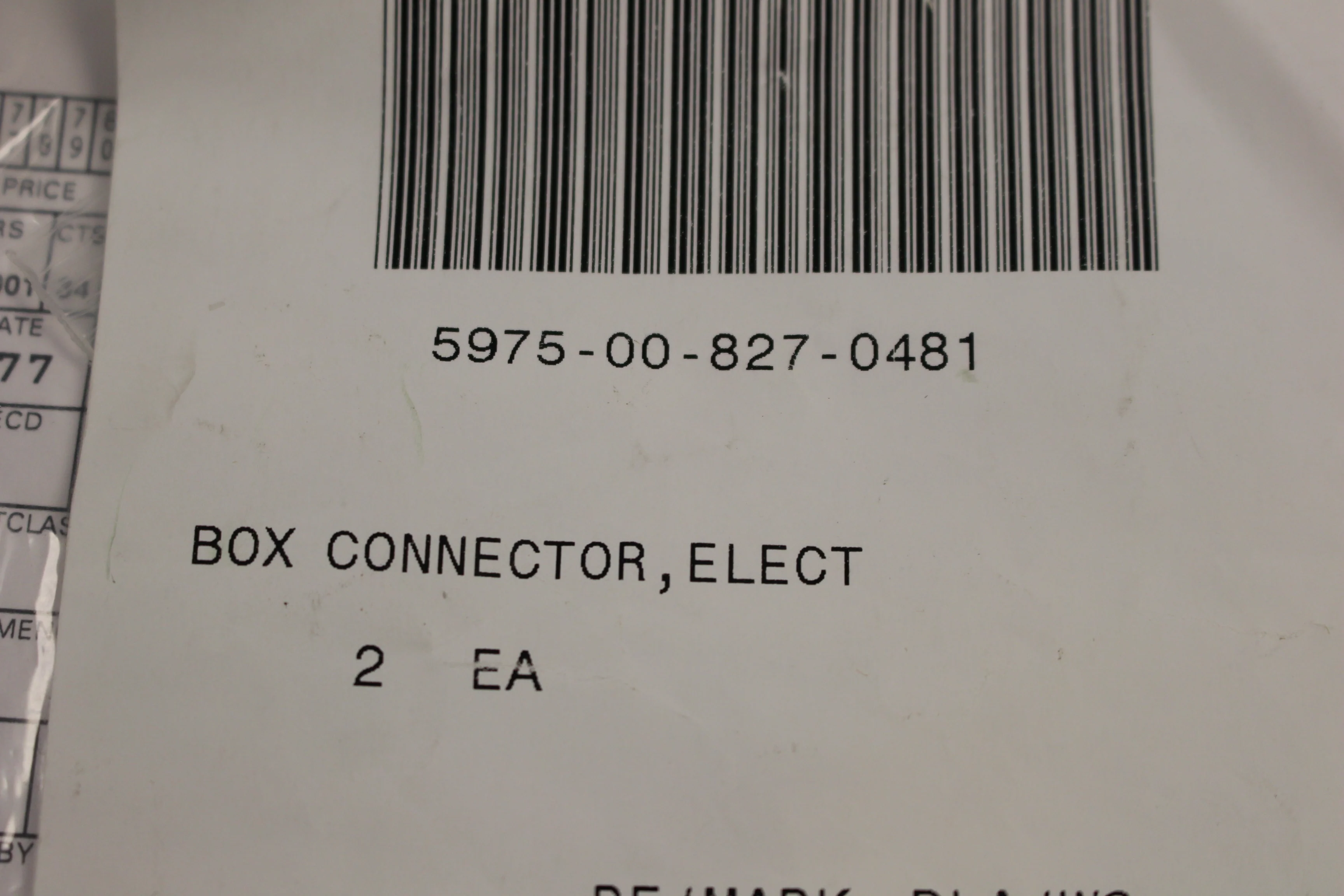 Electrical Box Connector, 5975-00-827-0481, ACD53LB, New! - Image 2