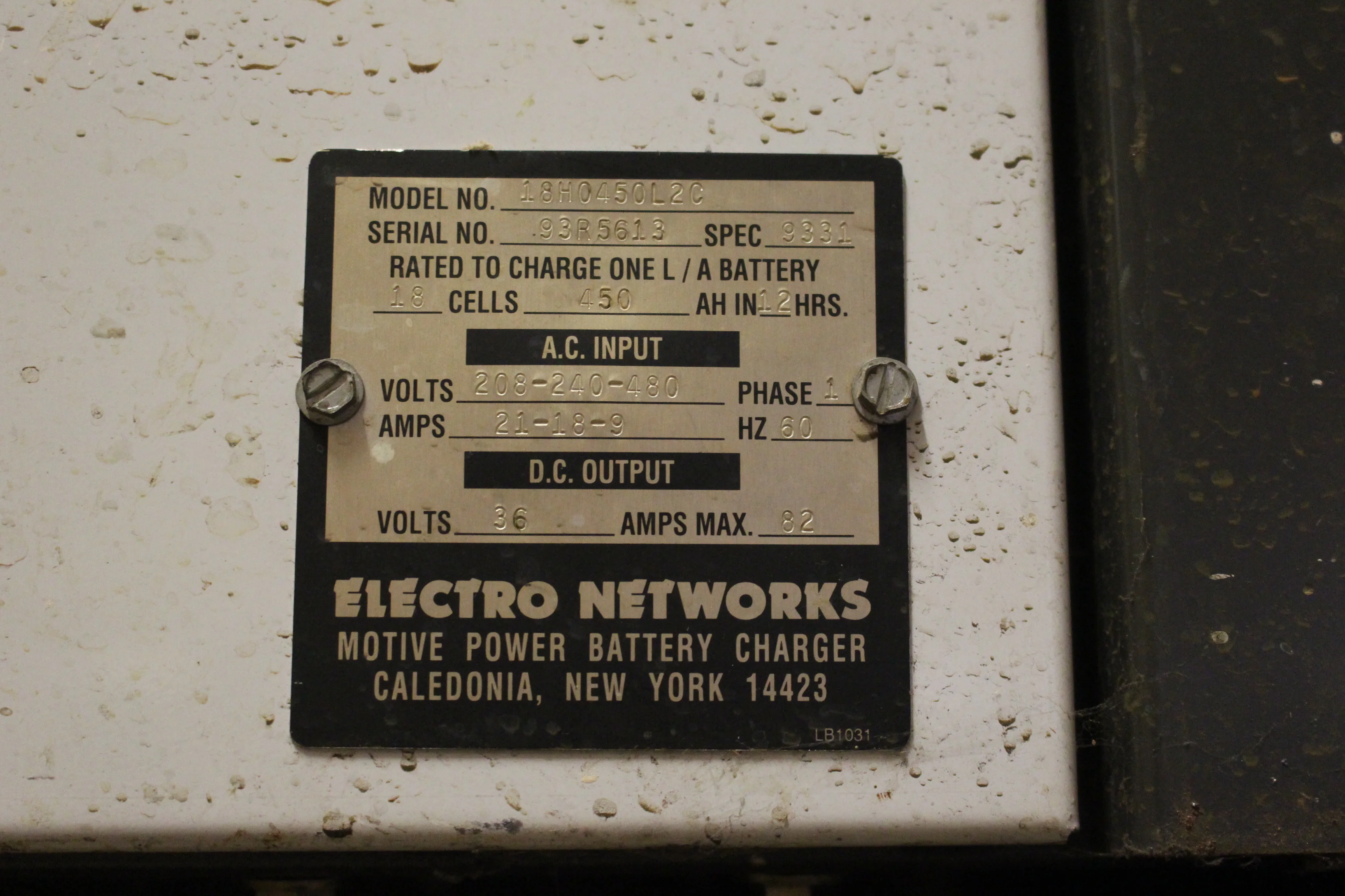 Electro Networks Motive Power Battery Charger VT-05 Plus Series 5 - 18H0450L2C - Image 6