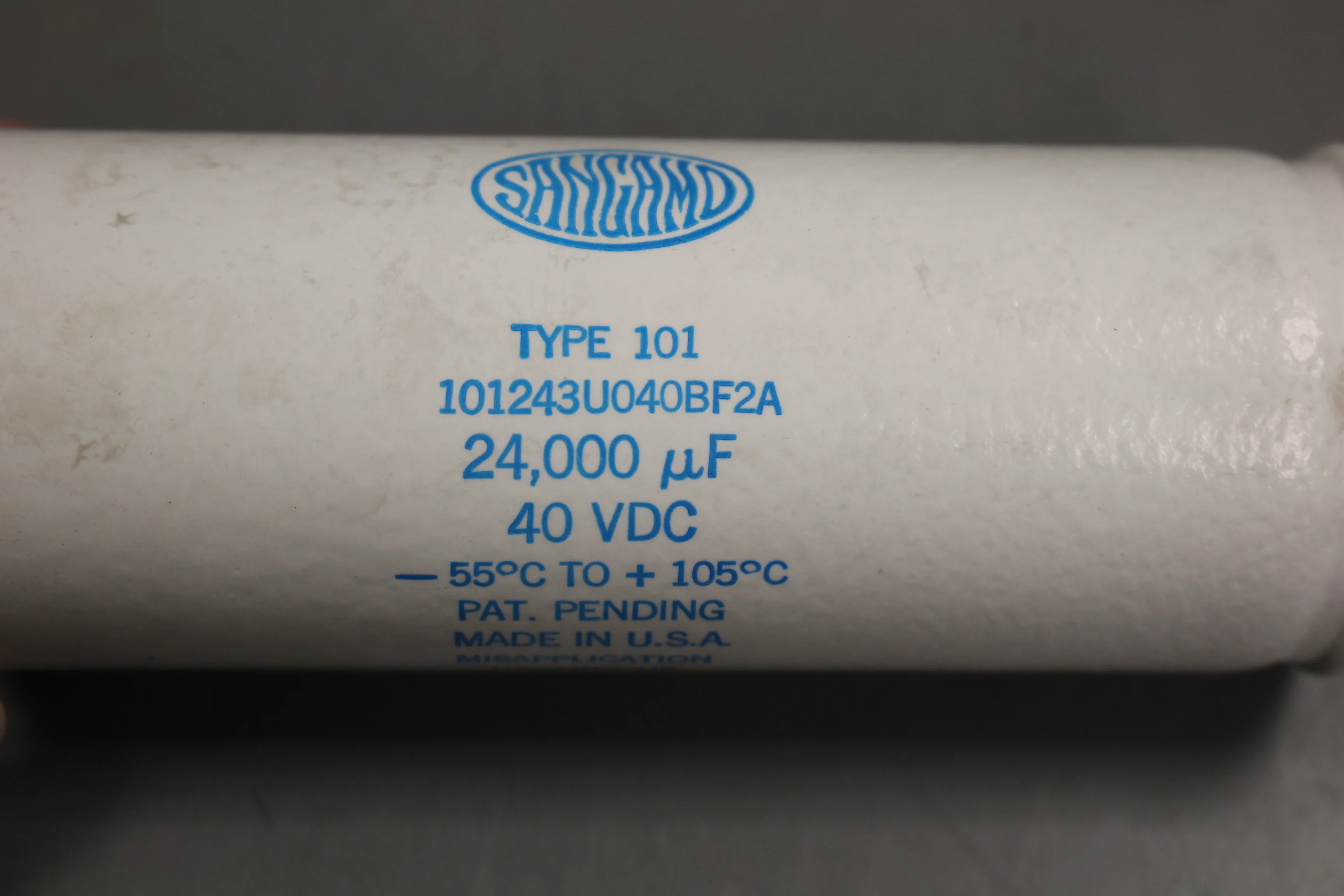 Electrolytic Fixed Capacitor, 101243U040BF2A, 77C717442P011, White, New - Image 4
