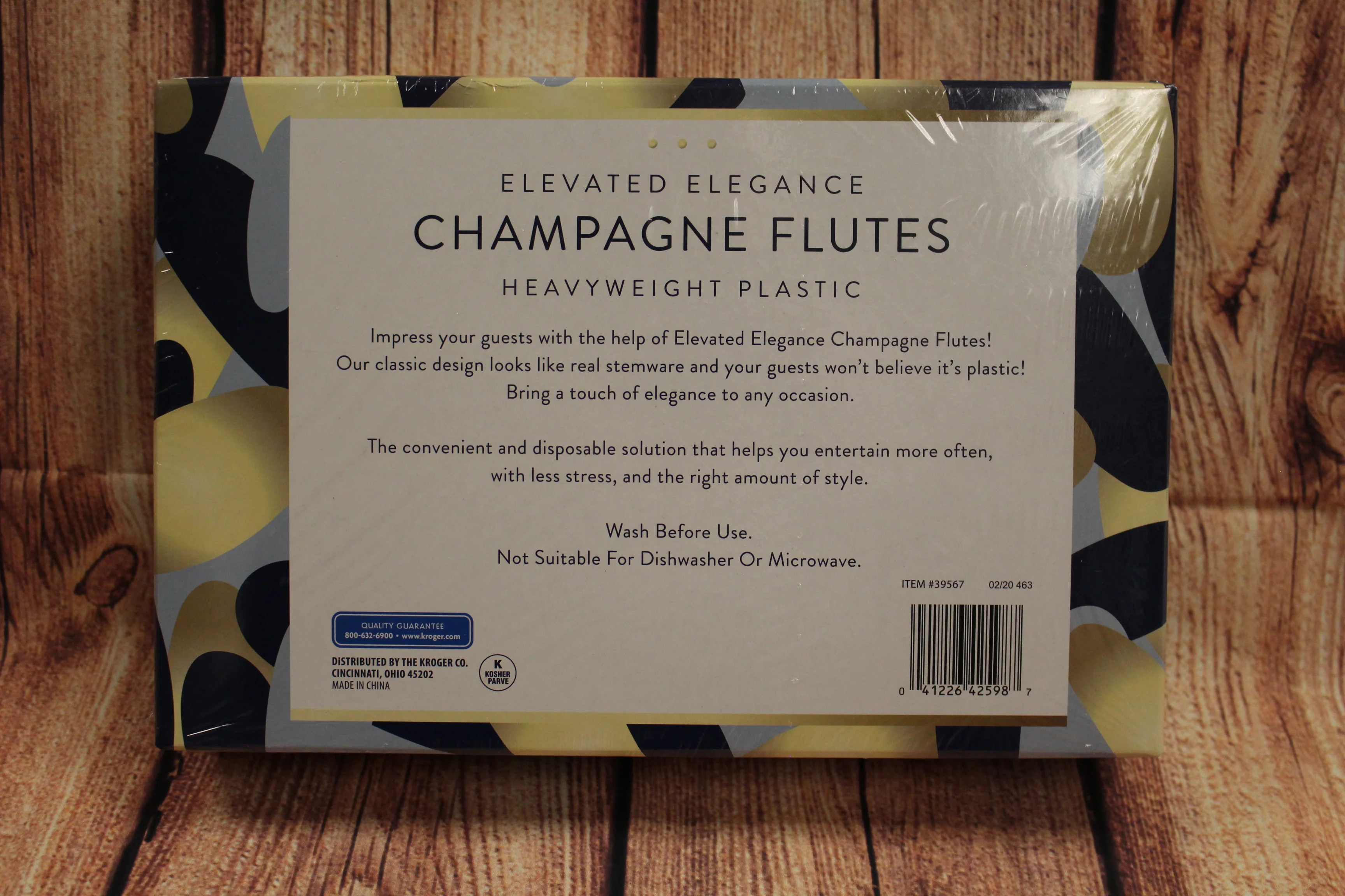 Elevated Elegance Champagne Flutes - Set of 8 - Disposable - 3.5 oz. - Heavyweight Plastic -New - Image 2