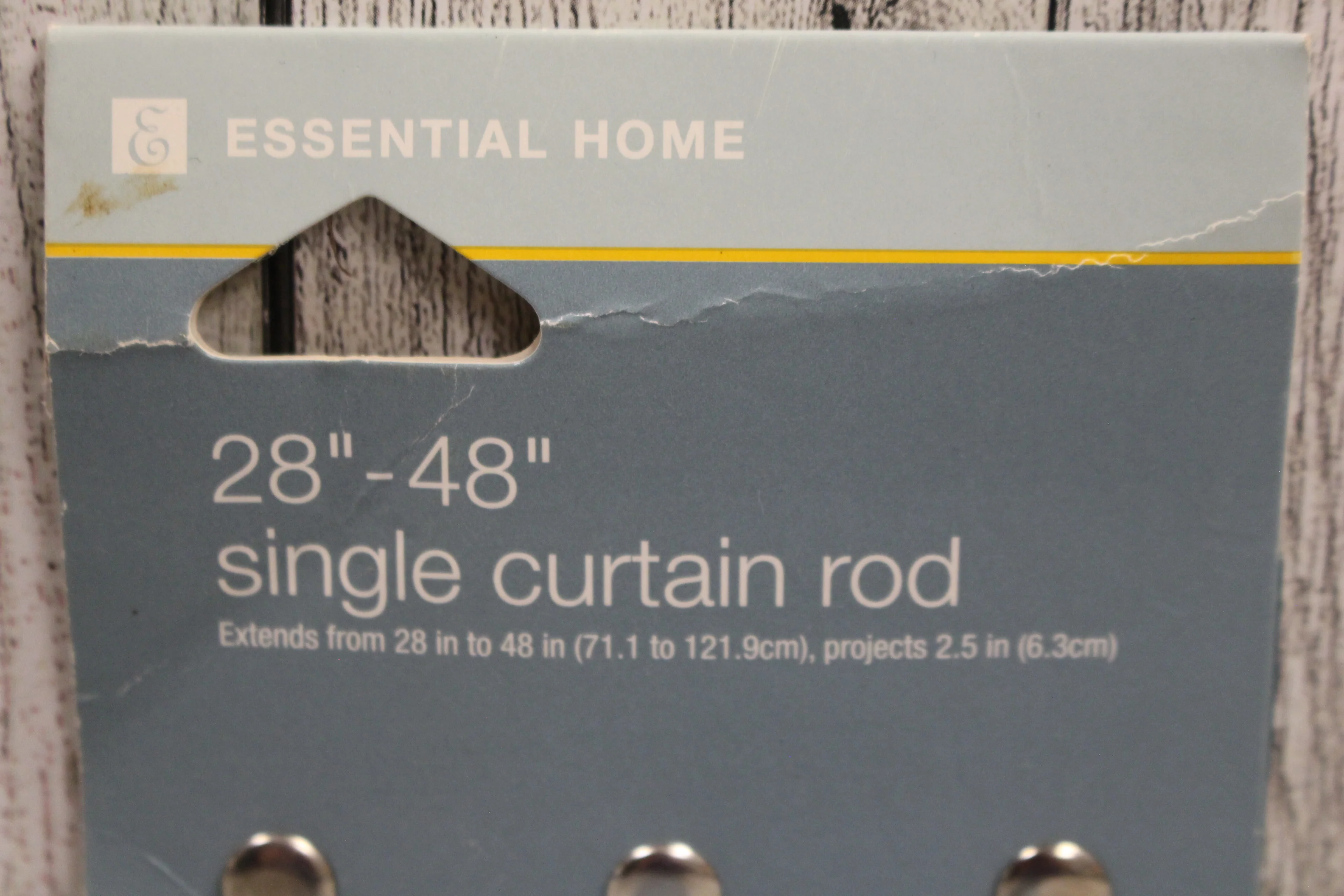 Essential Home 28"-48" Single Curtain Rod - New - Image 4