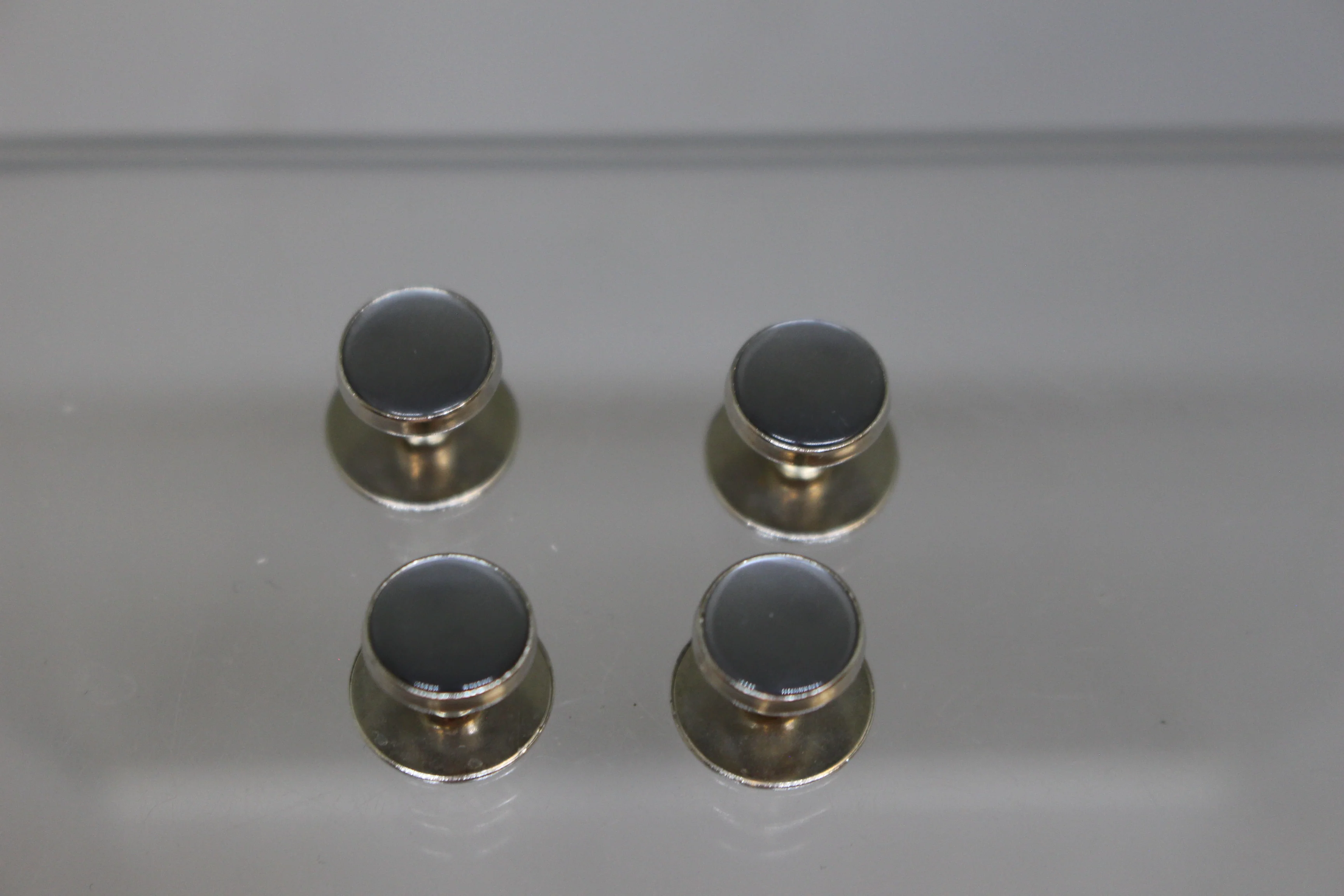 Etched Cuff Links - Set of 4 - Silver - Used - Image 2