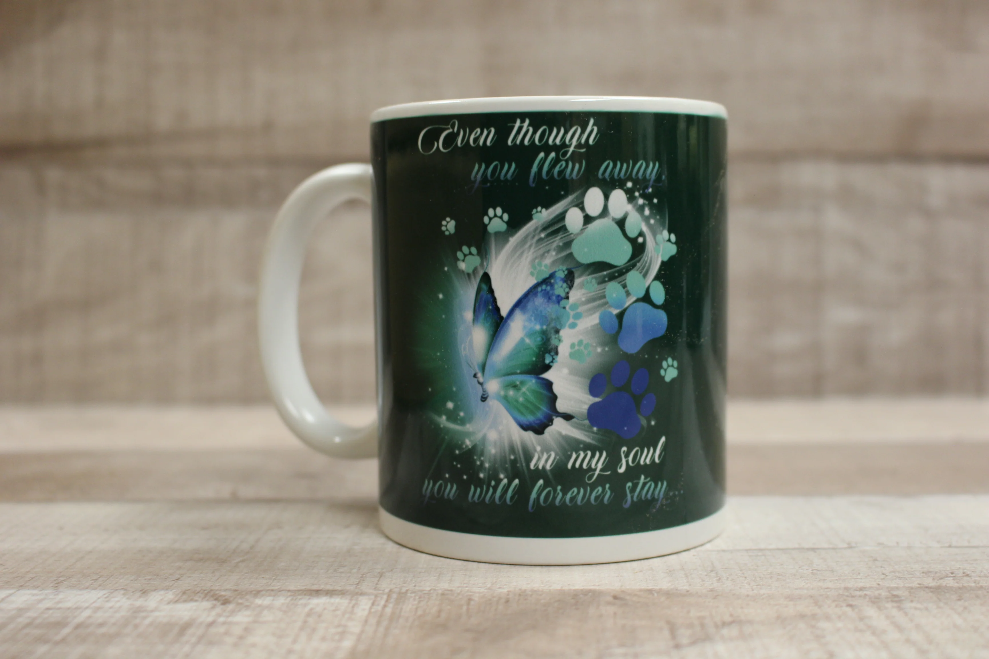 Even Though You Flew Away You Will Forever Be In My Soul Loved One Passing Mug