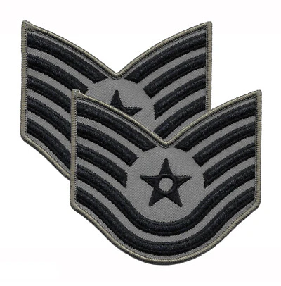 Exchange Select Air Force Technical Sergeant Sew On Patches - ABU - Large - New