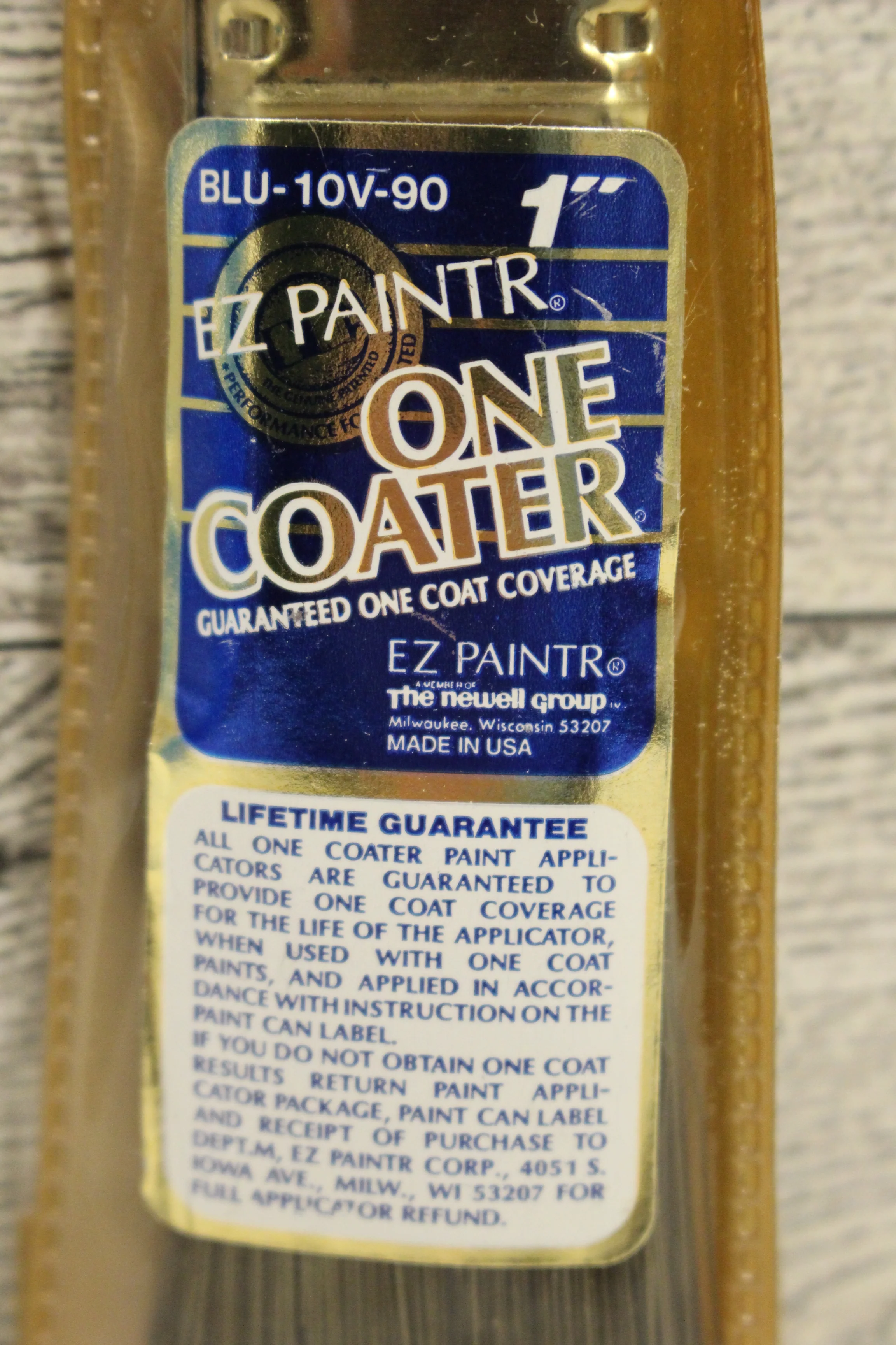 EZ Painter 1" One Coater Paint Brush - BLU-10V-90 - 100% Polyester - New - Image 2