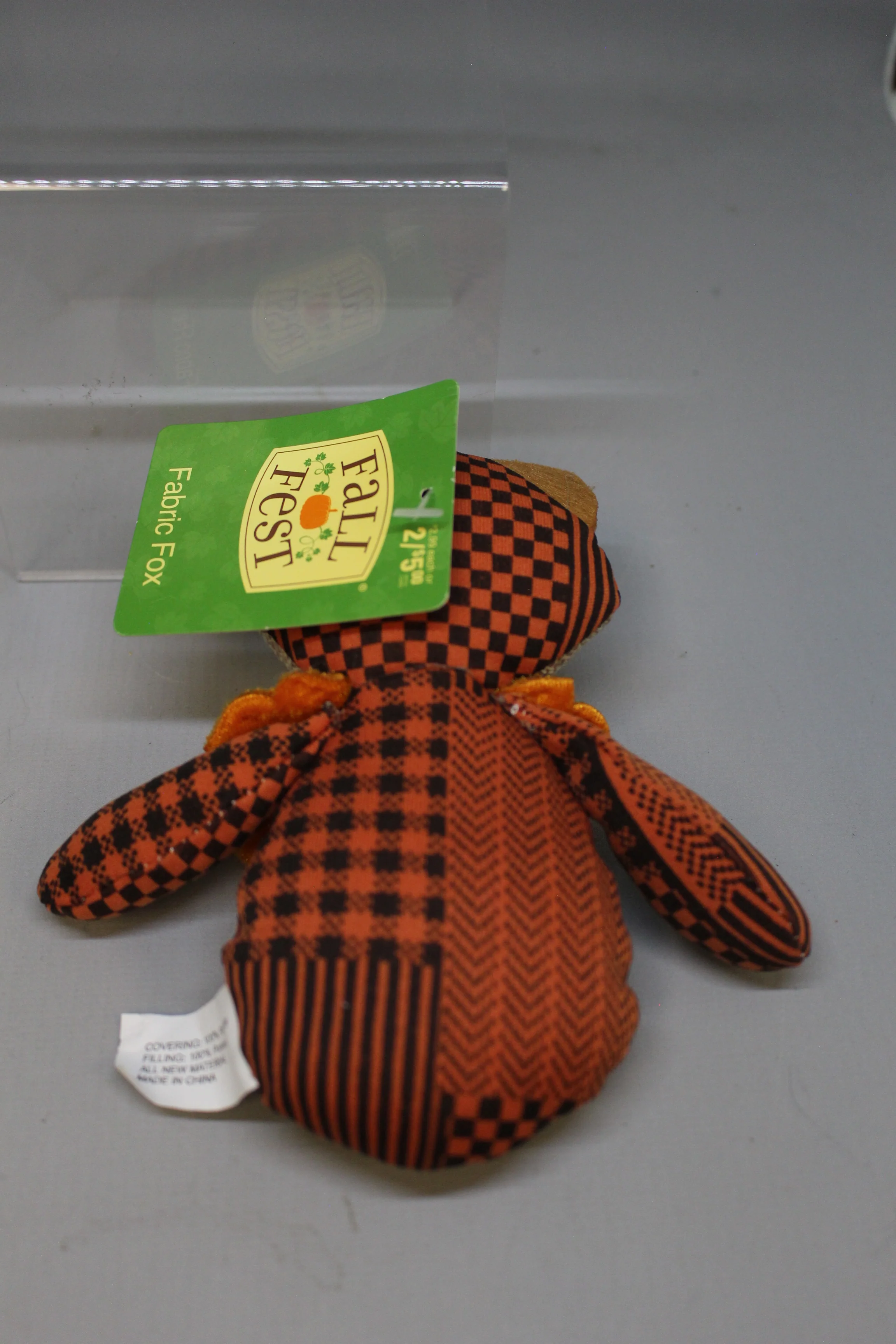 Fall Fest Set of 3 Fabric Fox - 5.31" Tall - New - Image 8