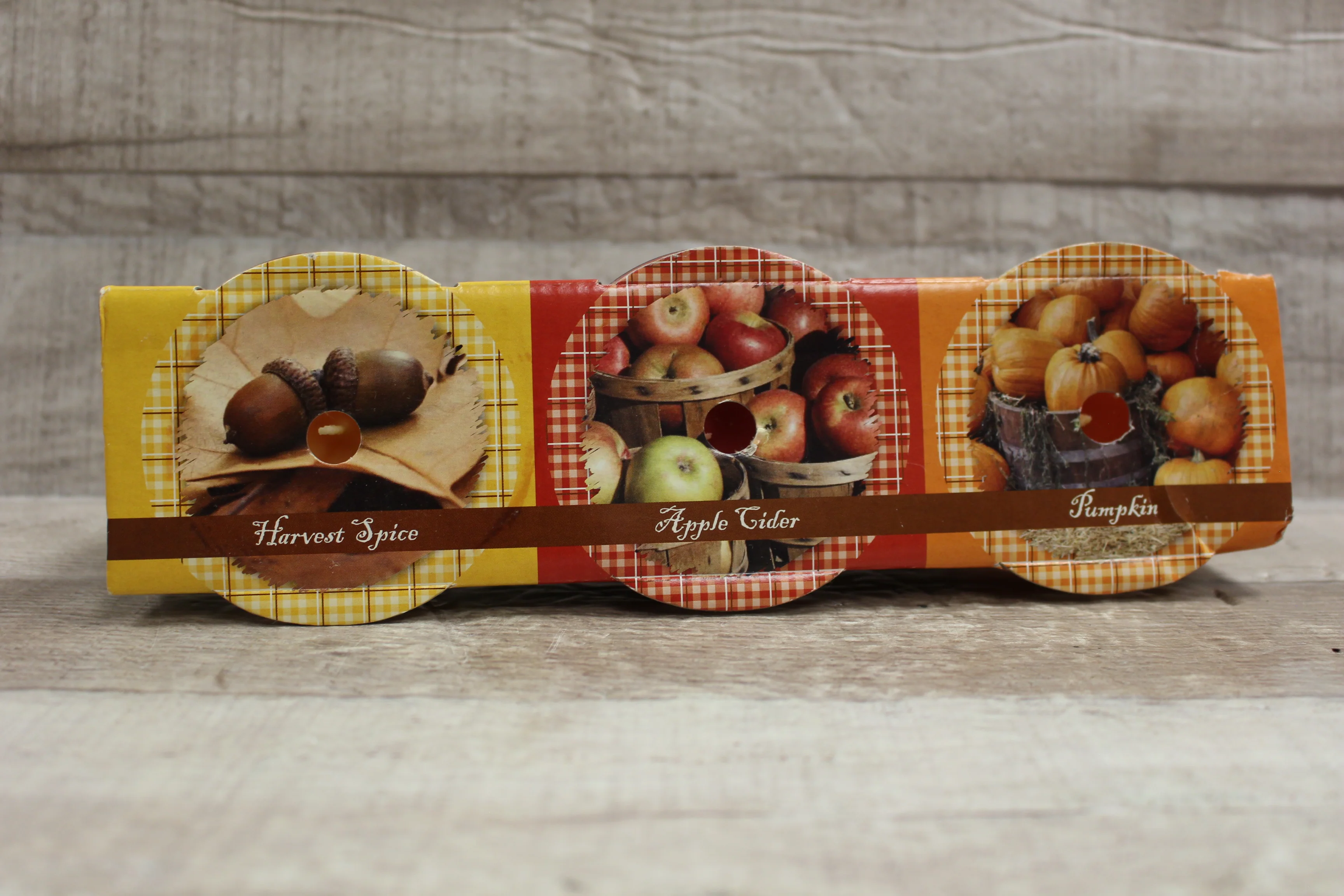 Fall Scented 2.5 Oz Candle Harvest Spice Apple Cider Pumpkin 3-Pack -New - Image 2