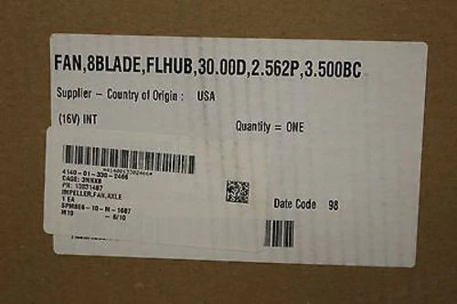 Fan Impeller for M915 Series Truck, NSN: 4140-01-330-2466, P/N: 10031487, New! - Image 7