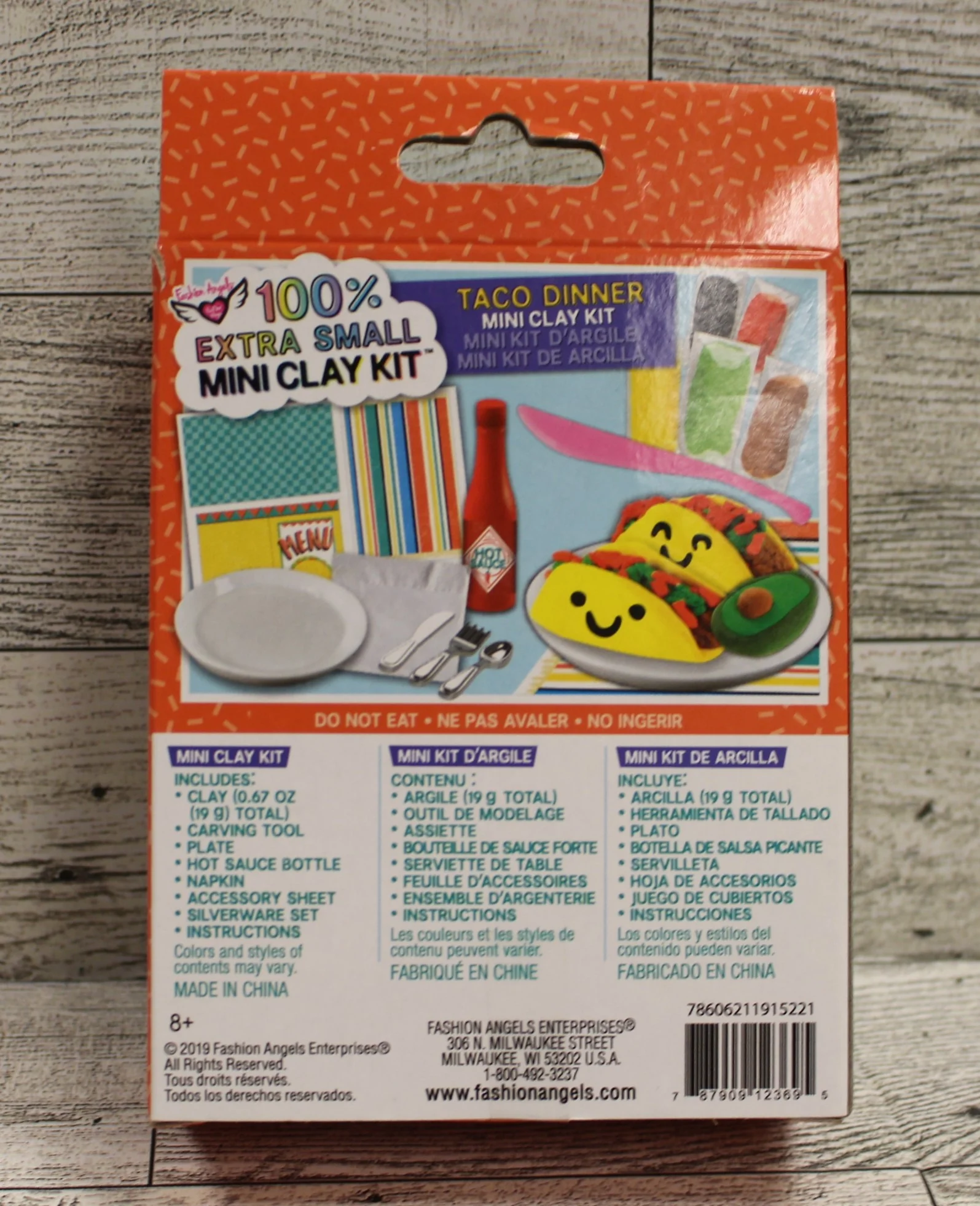 Fashion Angels Extra Xtra Small Taco Dinner Mini Clay Kit - New - Image 2