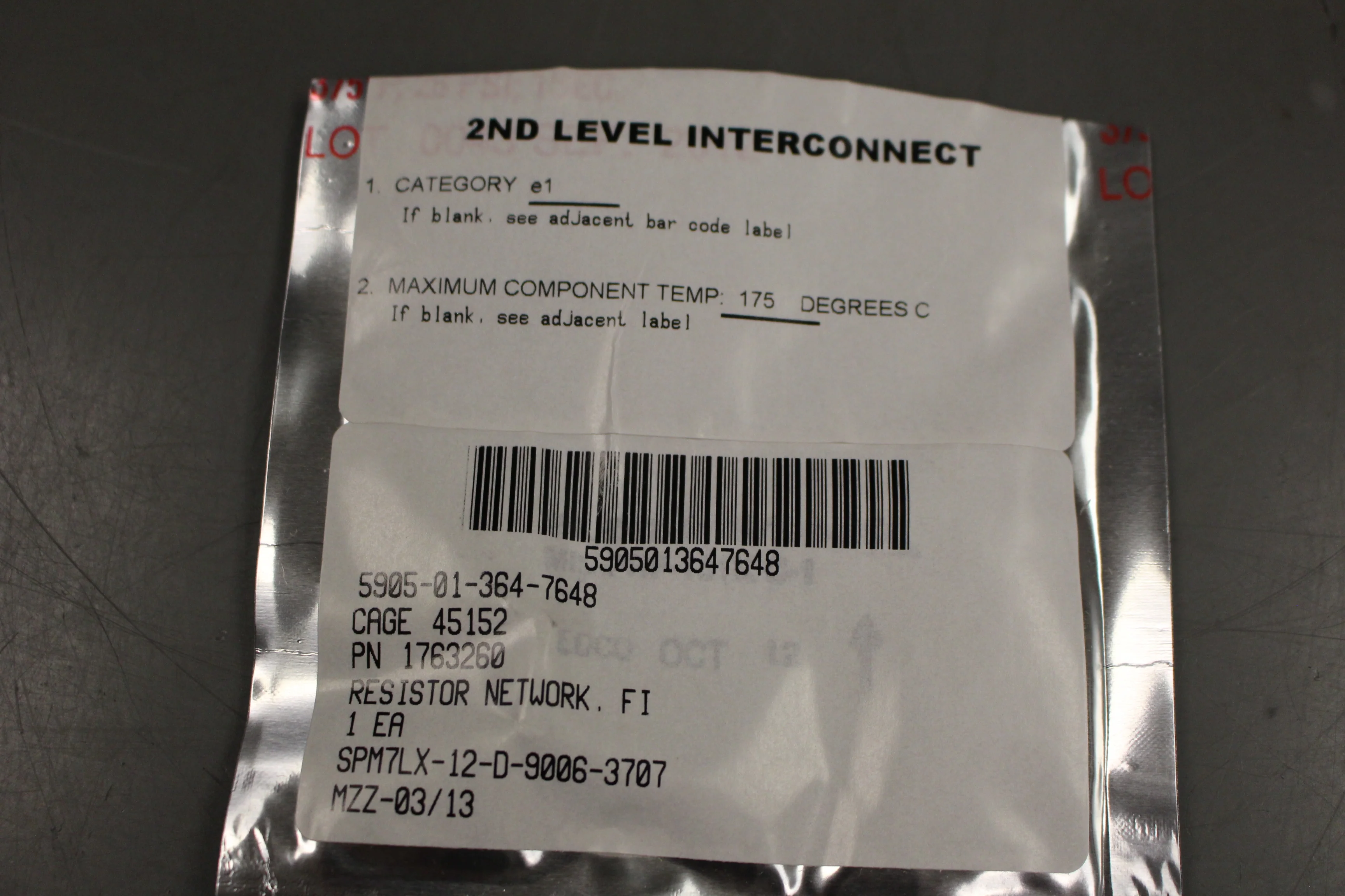 Film Fixed Resistor Network, 5905-01-364-7648, 1763260, New - Image 5