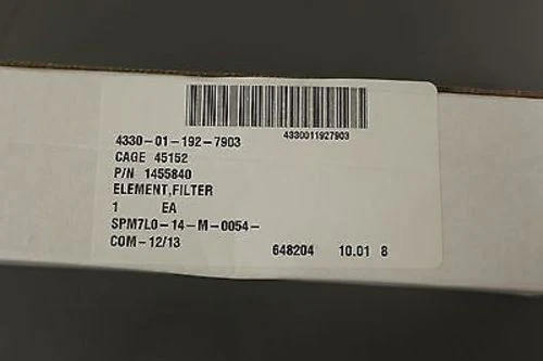 Filter Element, NSN 4330-01-192-7903, PN 1455840, NEW! - Image 3