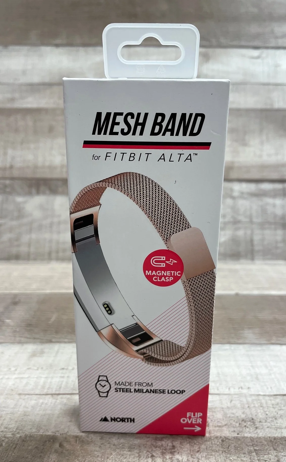 FitBit Alta Adjustable Mesh Band Magnetic Clasp Replacement - Rose Gold - New - Image 2