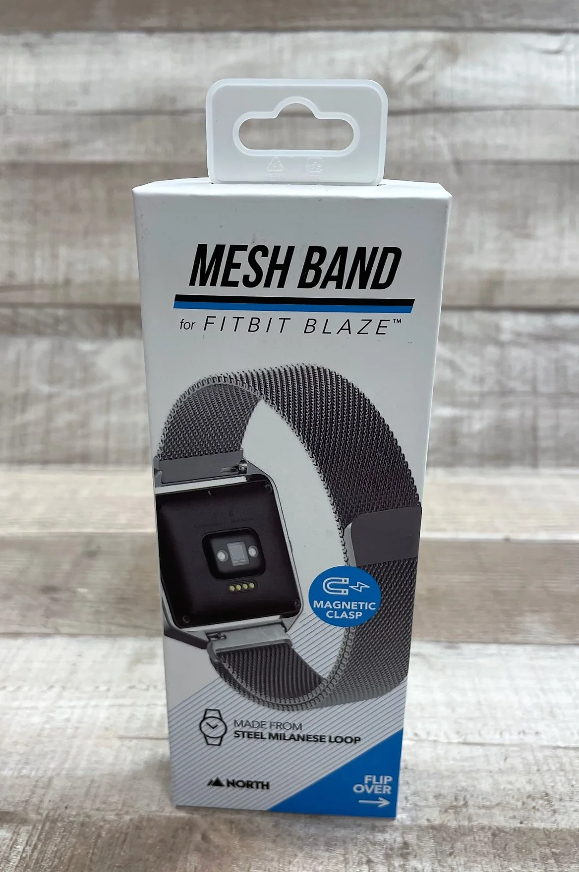 FitBit Blaze Adjustable Mesh Band with Magnetic Clasp Replacement - Silver - New - Image 2