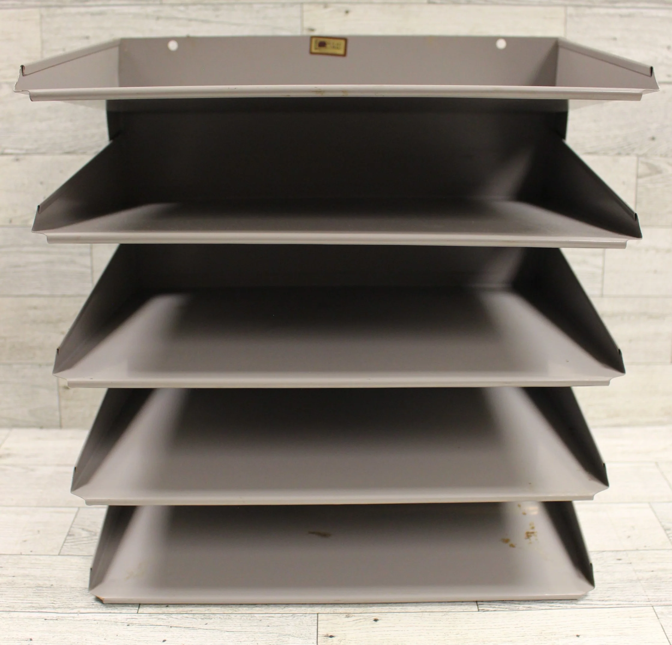 Flash Filing 5 Tier Tray Heavy Duty Filing Tray - Gray - Used - Image 2