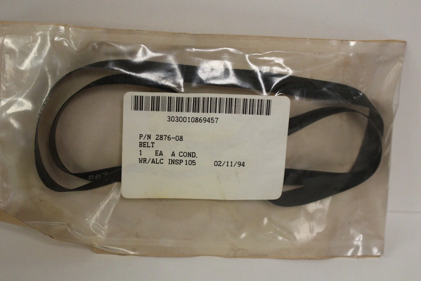Flat Belt, NSN 3030-01-086-9457, P/N 2876-08, New!