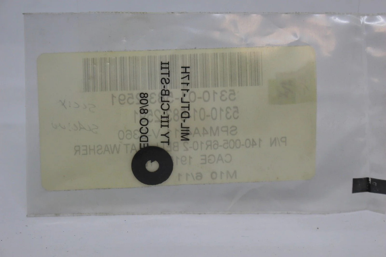 Flat Washer, 5310-01-583-2591, P/N 140-005-6R10-2, NEW! - Image 2
