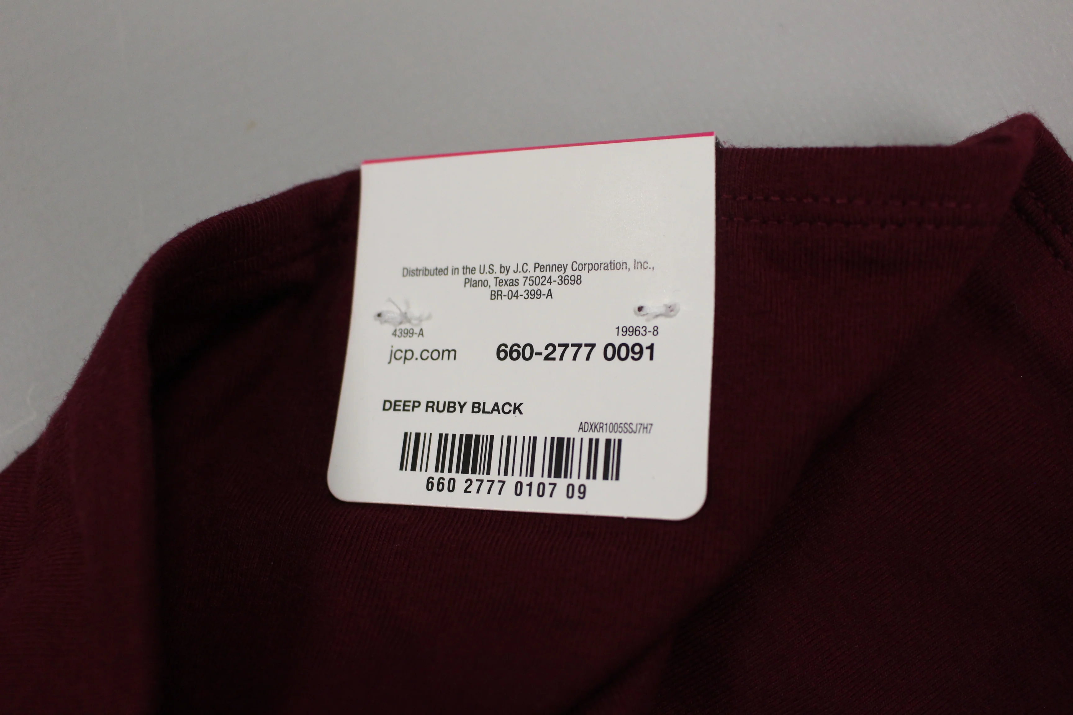 Flirtitude Active X-Large Yoga Crop Deep Ruby Black - Image 4