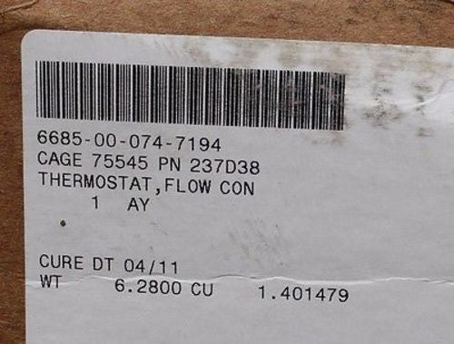 Flow Control Thermostat, NSN 6685-00-074-7194, PN 237D38, New - Image 6