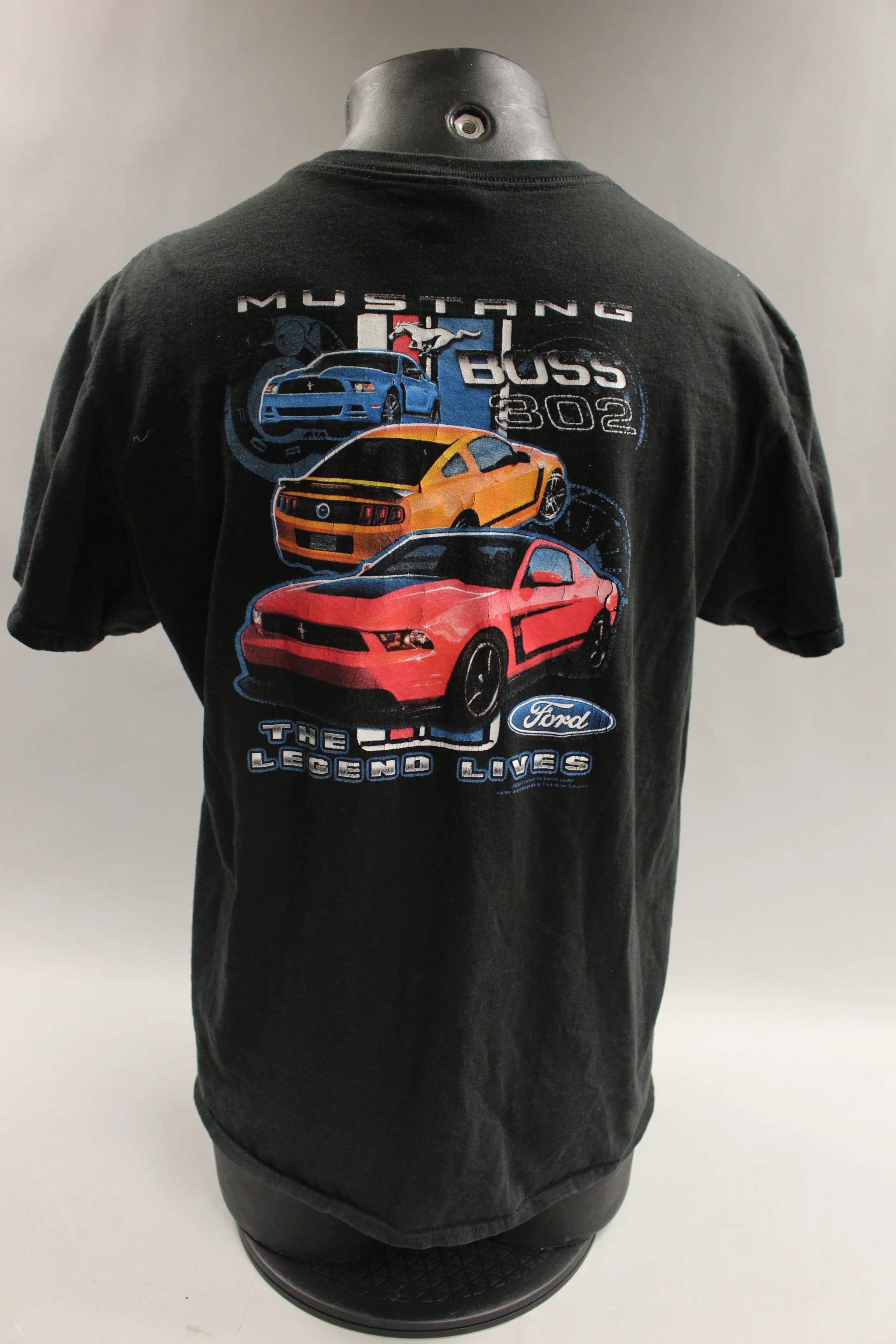 Ford Mustang Boss 302 Unisex Shirt Size Large -Black -Used - Image 3