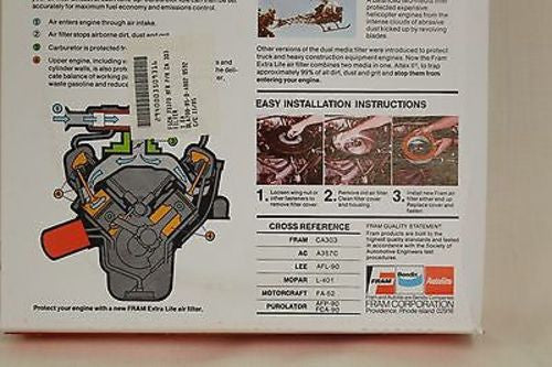 Fram Extra Life CA303 Air Filter, 2940-00-350-9316, NEW! - Image 6