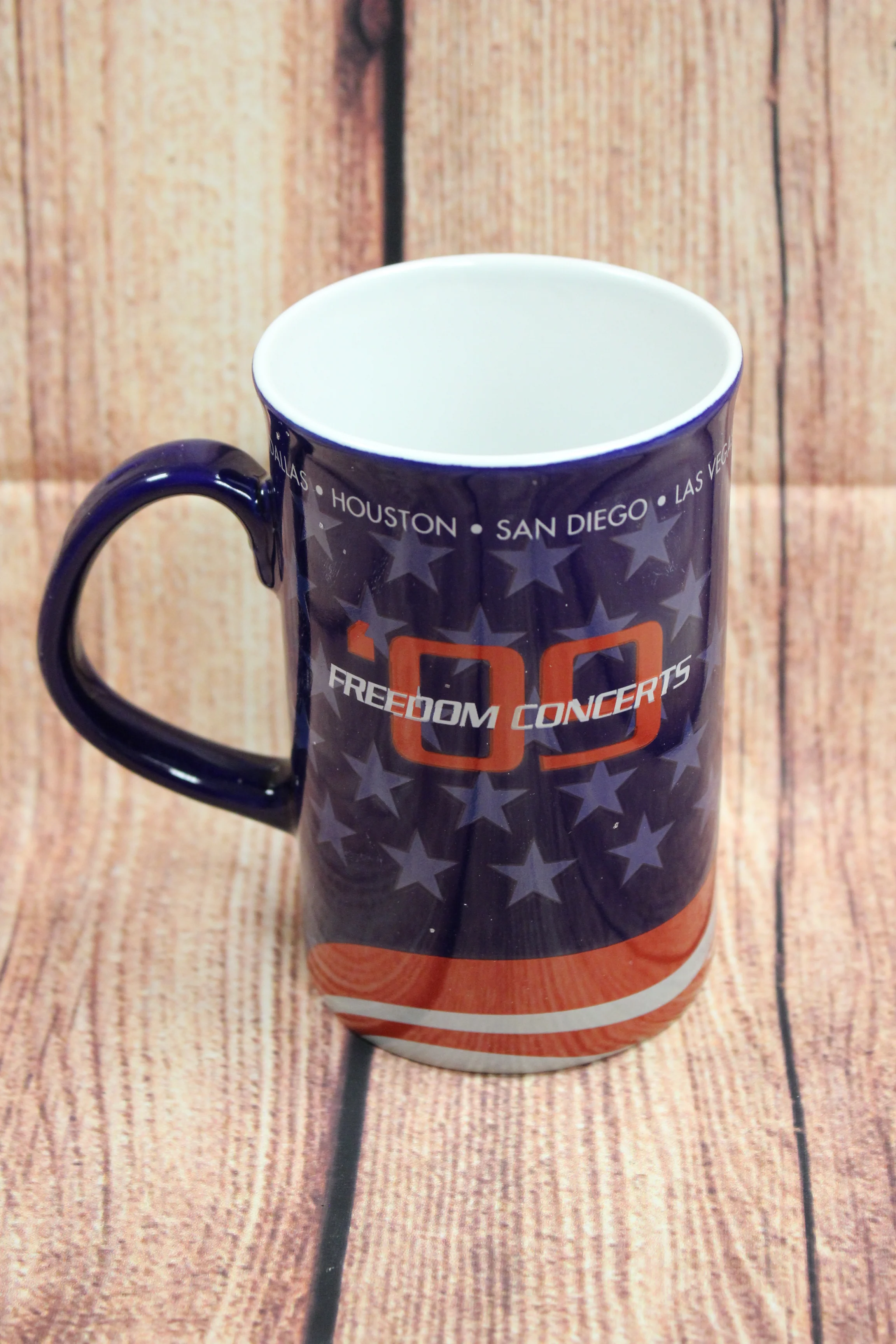 Freedom Concerts 2009 Mug - Red White Blue Flag - New