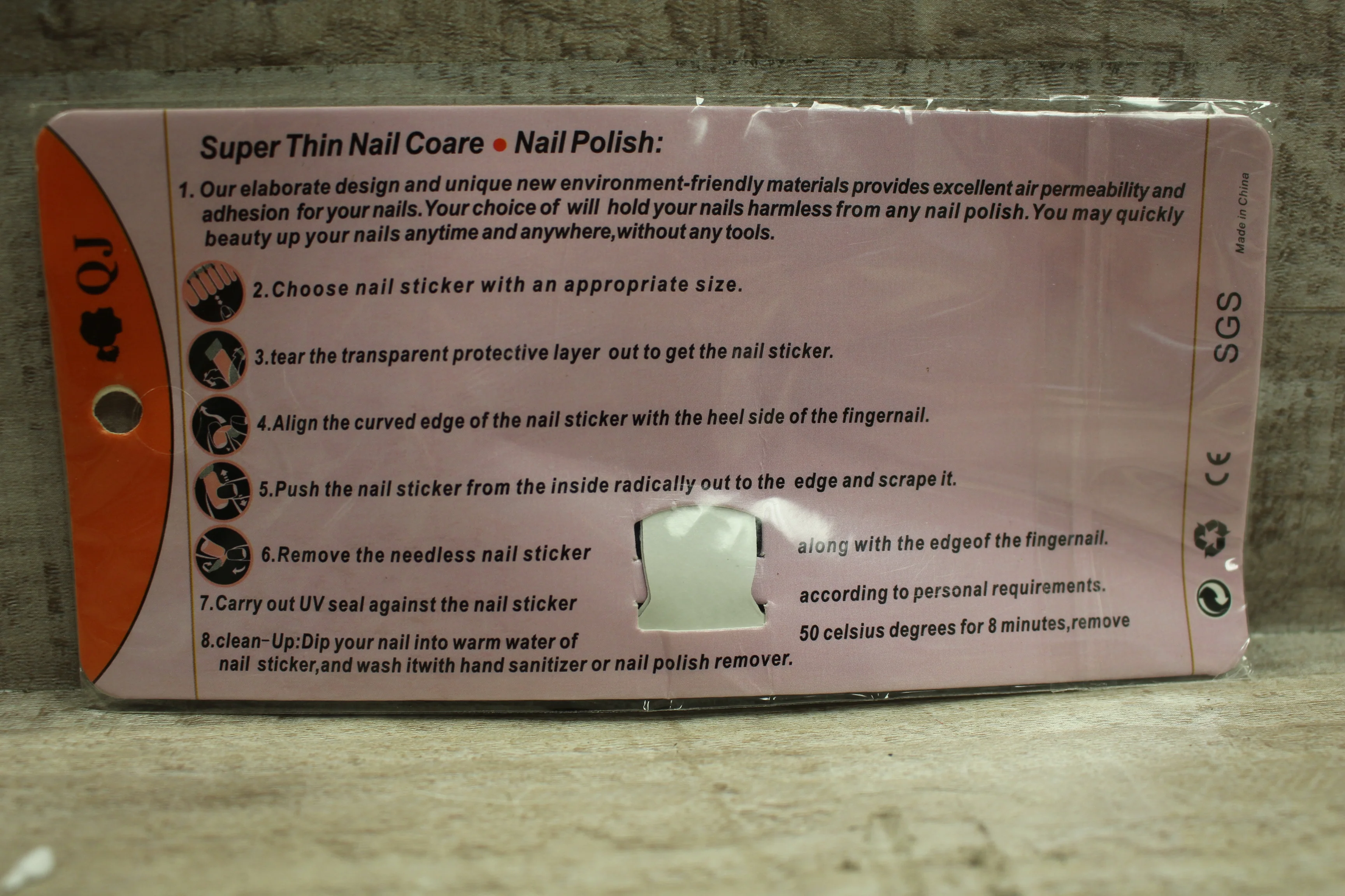 French Manicure Nail Patch Set -Purple/Silver -New - Image 2