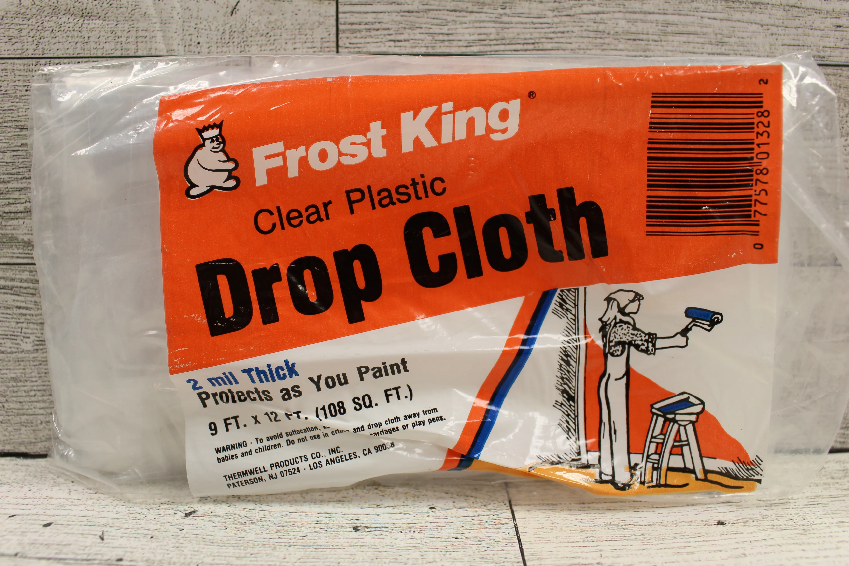 Frost King Clear Plastic Drop Cloth - 9' x 12' - New - Image 4