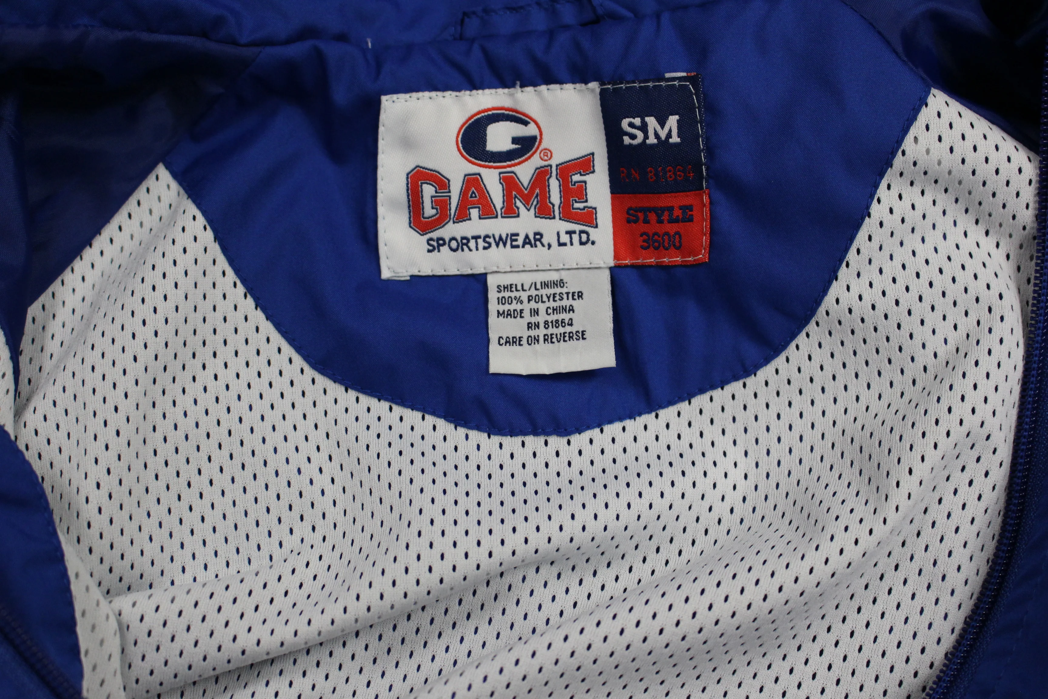 Game Sportswear Zip Up Jacket - Small - Blue - Used - Image 4