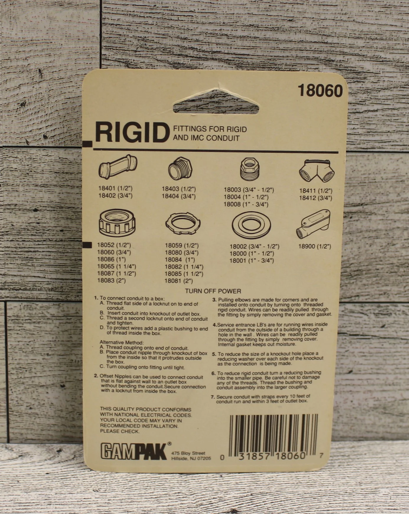 GAMPAK 3/4" Plastic Insulating Bushing - 18060 - Pack of 5 - New - Image 2