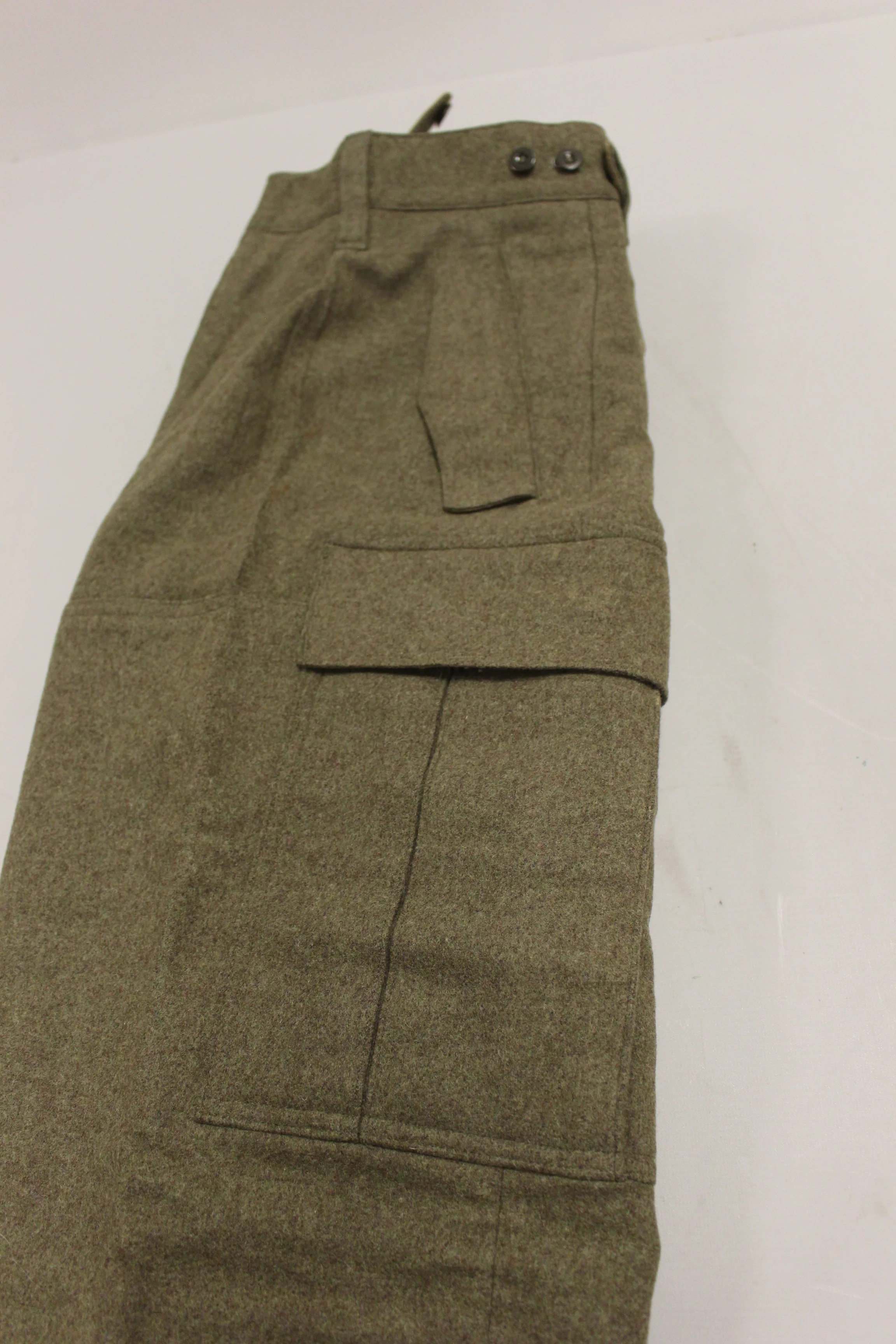 German Wilhelm Schwarz Wool Cargo Trousers - 174/78 - Used - Image 3