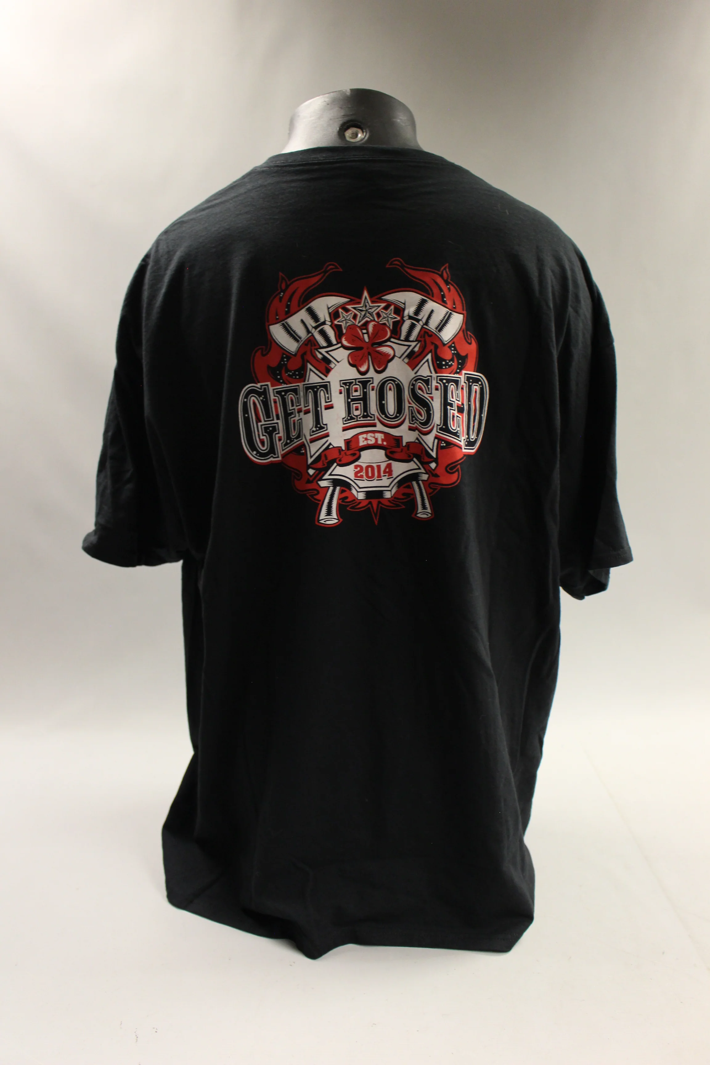 Get Hosed Apparel Men's Fire Fighting T Shirt -3XL -Grey -Used - Image 2