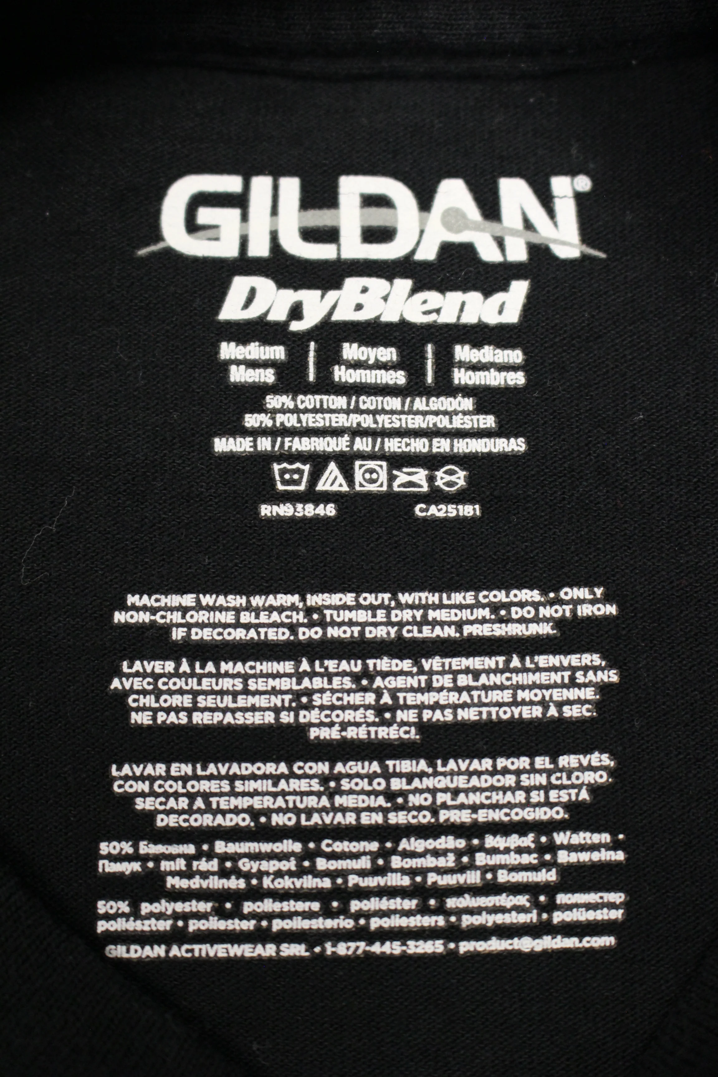 Gildan DryBlend T-Shirt - Medium - Black - Used - Image 5
