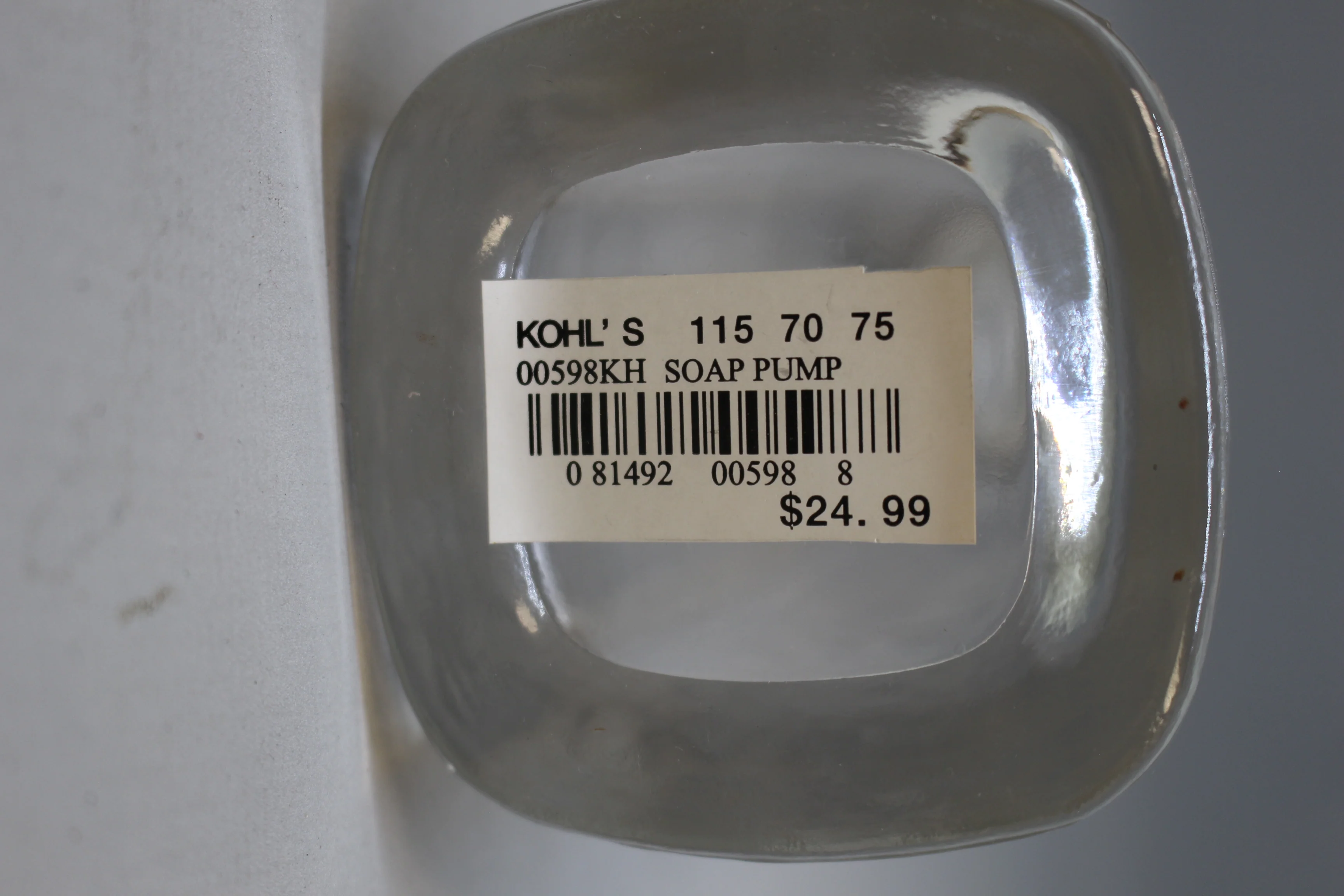 Glass Soap Dispenser with Pump - New - Image 2