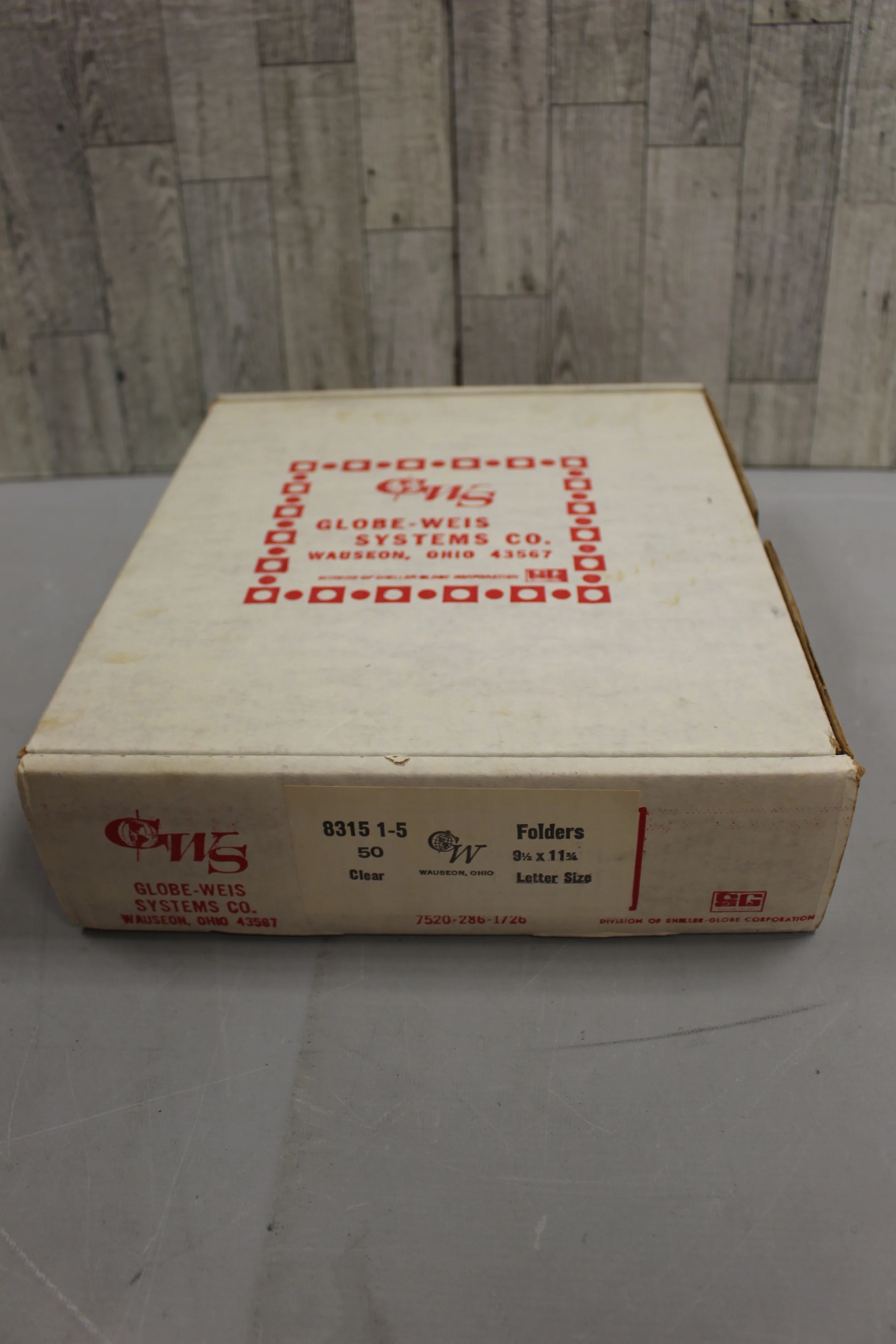 Globe Weis 8315 1-5 Folders - 9-1/2" x 11-3/4" - 50 Count - New - Image 2