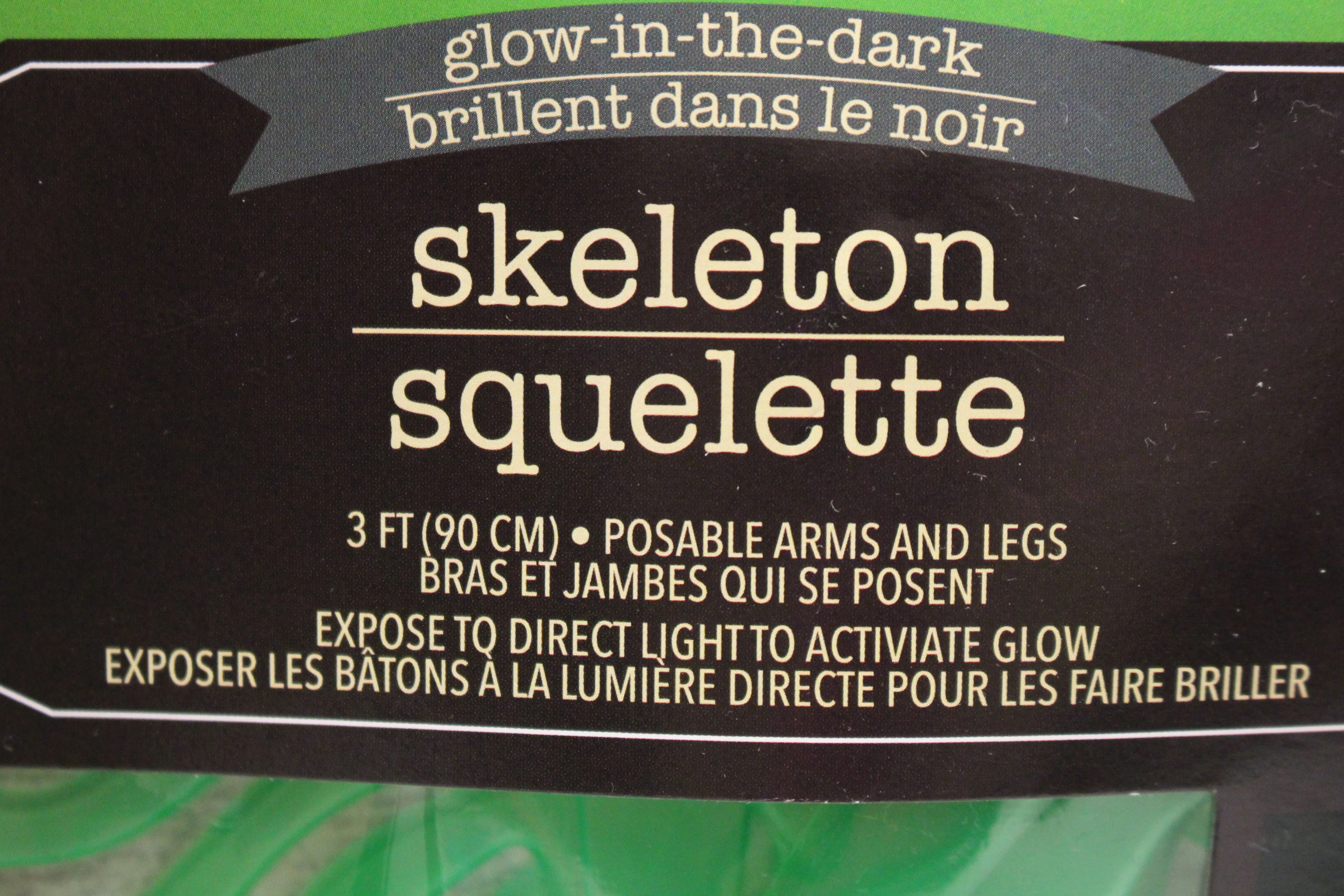Glow-In- The-Dark 3 Ft. Skeleton - Used - Image 3