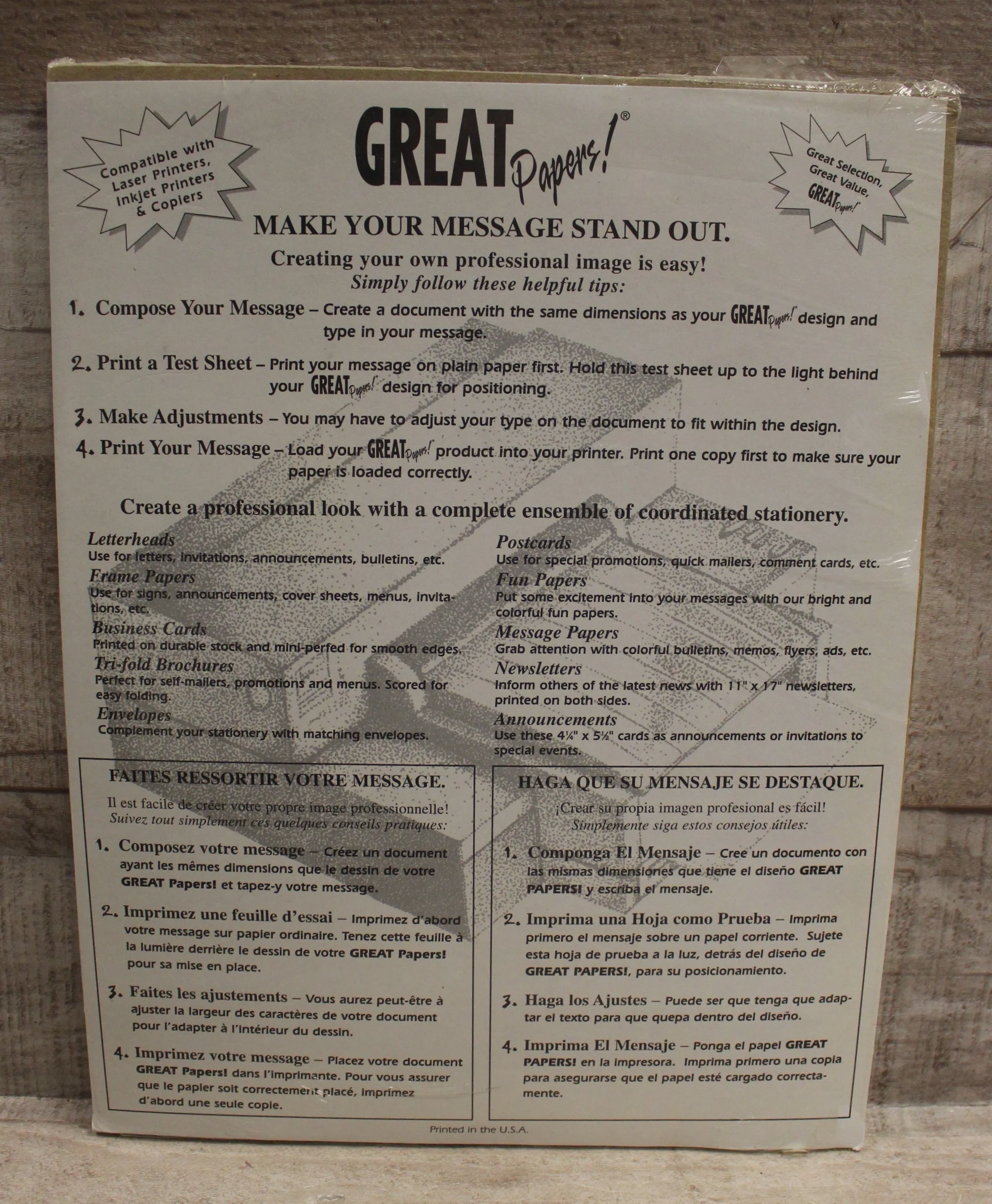 Good News Travels Fast Message Paper - 100 Sheets - New - Image 2