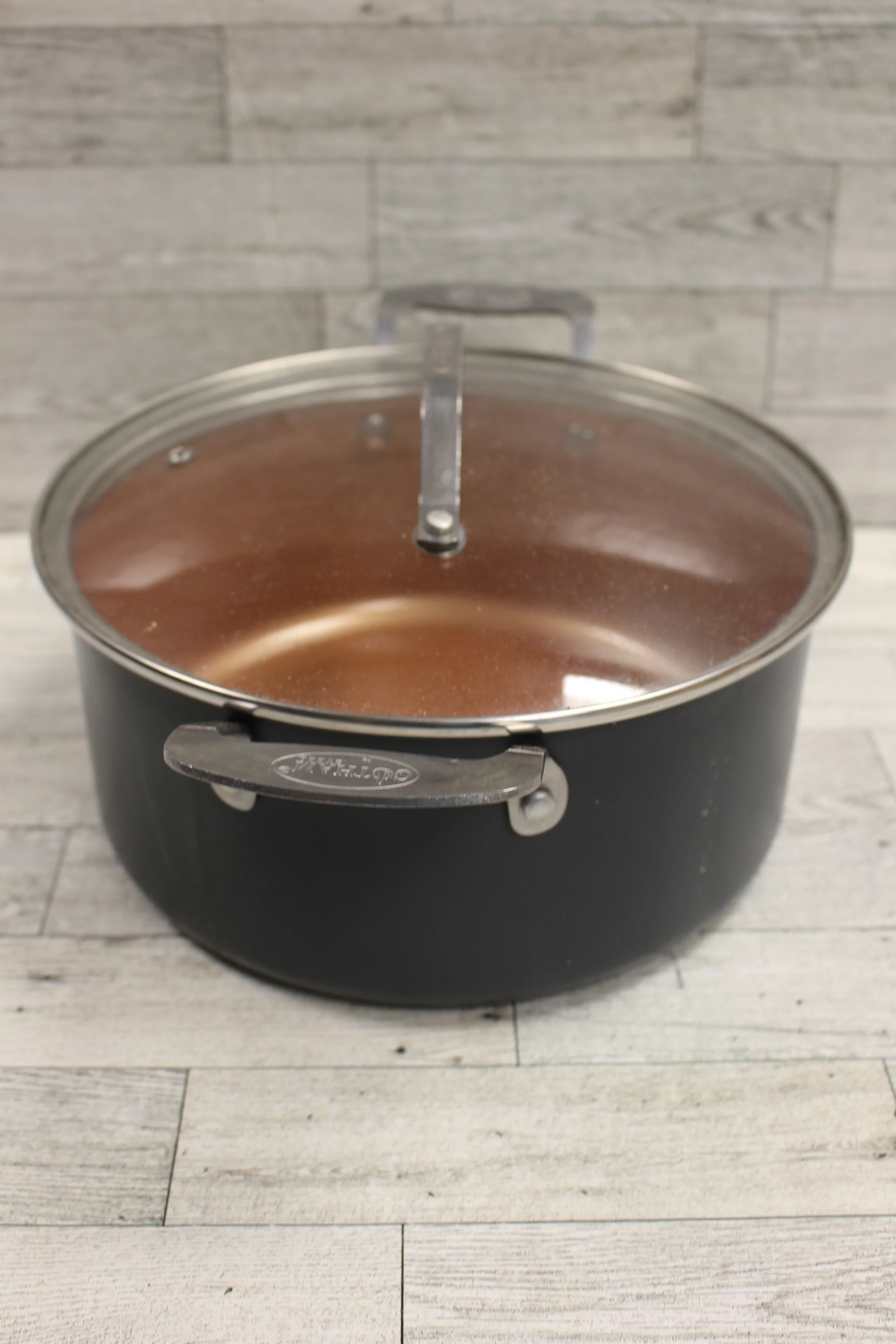 Gotham Steel 9-3/4" Stock Pot with Lid - Used - Image 2