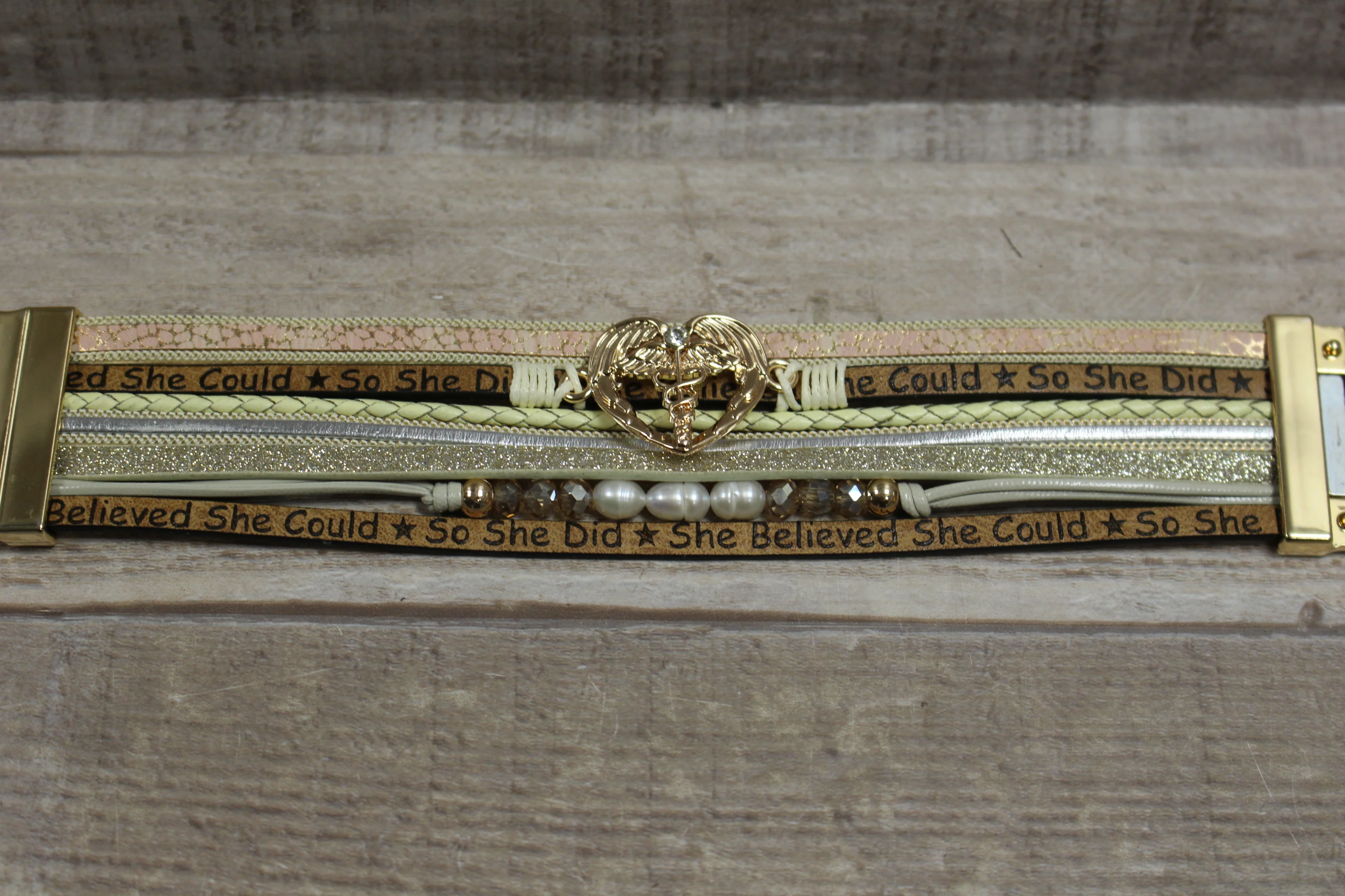 Graduation Bracelet - She Believed She Could So She Did - New - Image 2