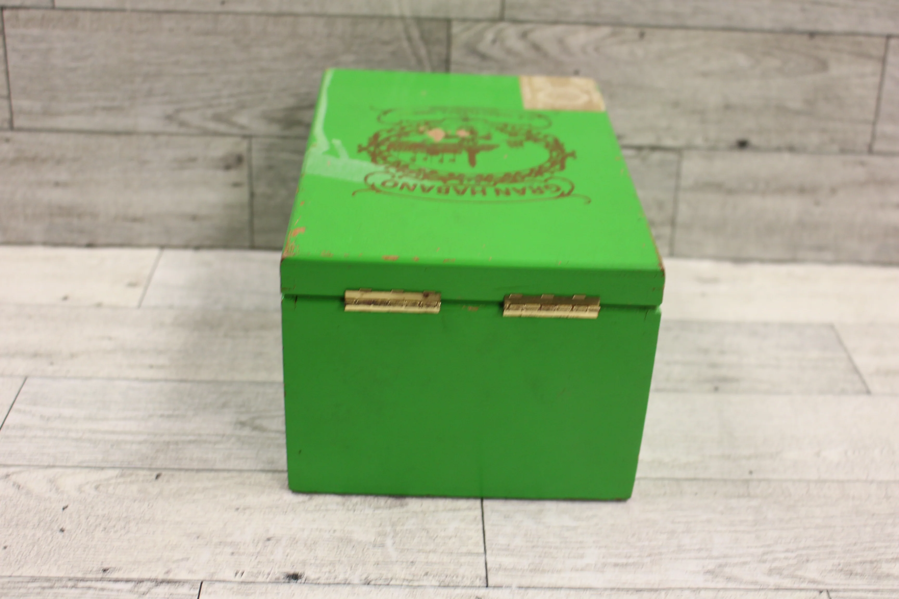 Gran Habano Green Cigar Box - 7" x 4.75" x 3.75" - Used - Image 3