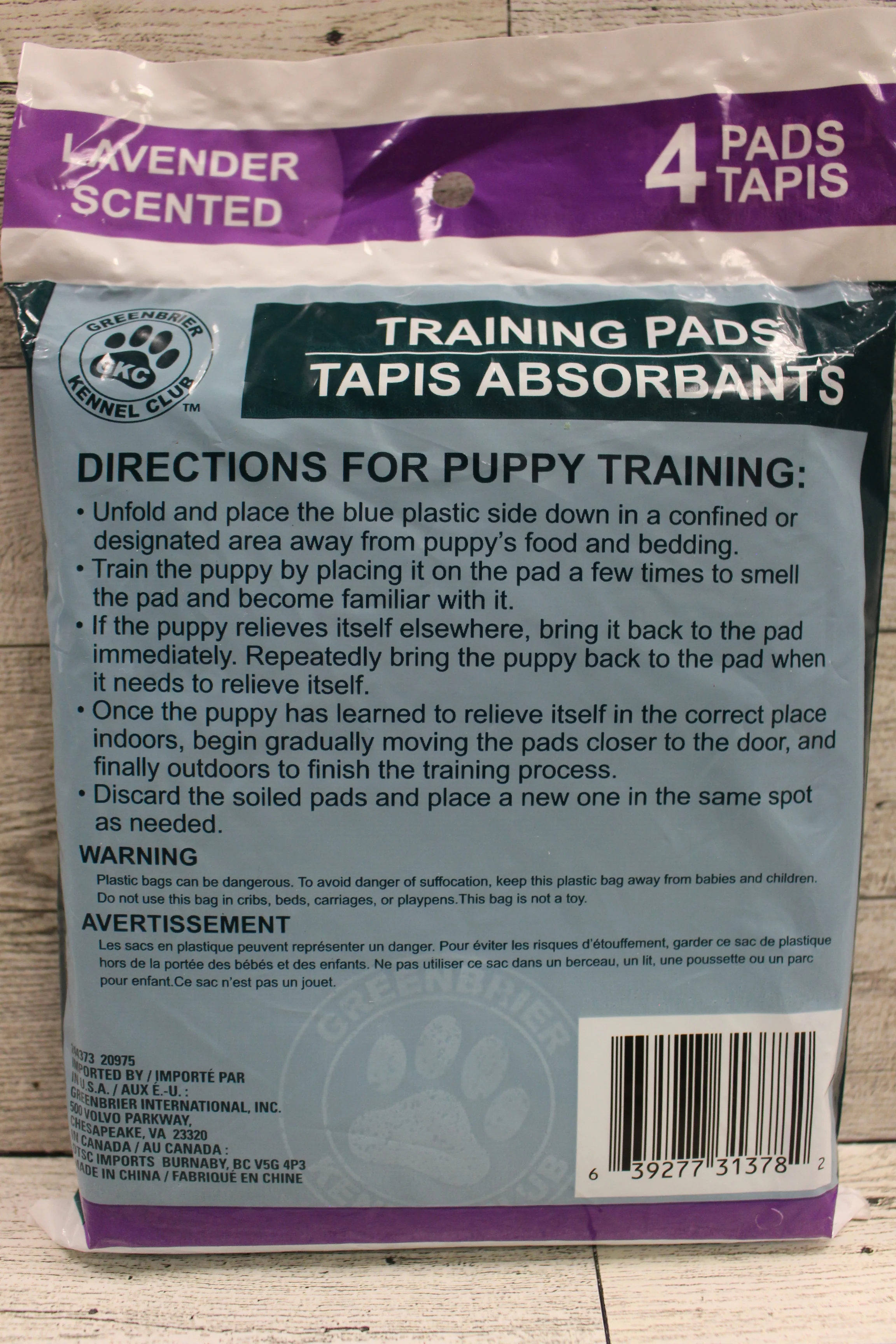 Greenbrier Kennel Club Pet Training Pads - 4 Pack- 22x22 in- Lavender Scent -New - Image 2