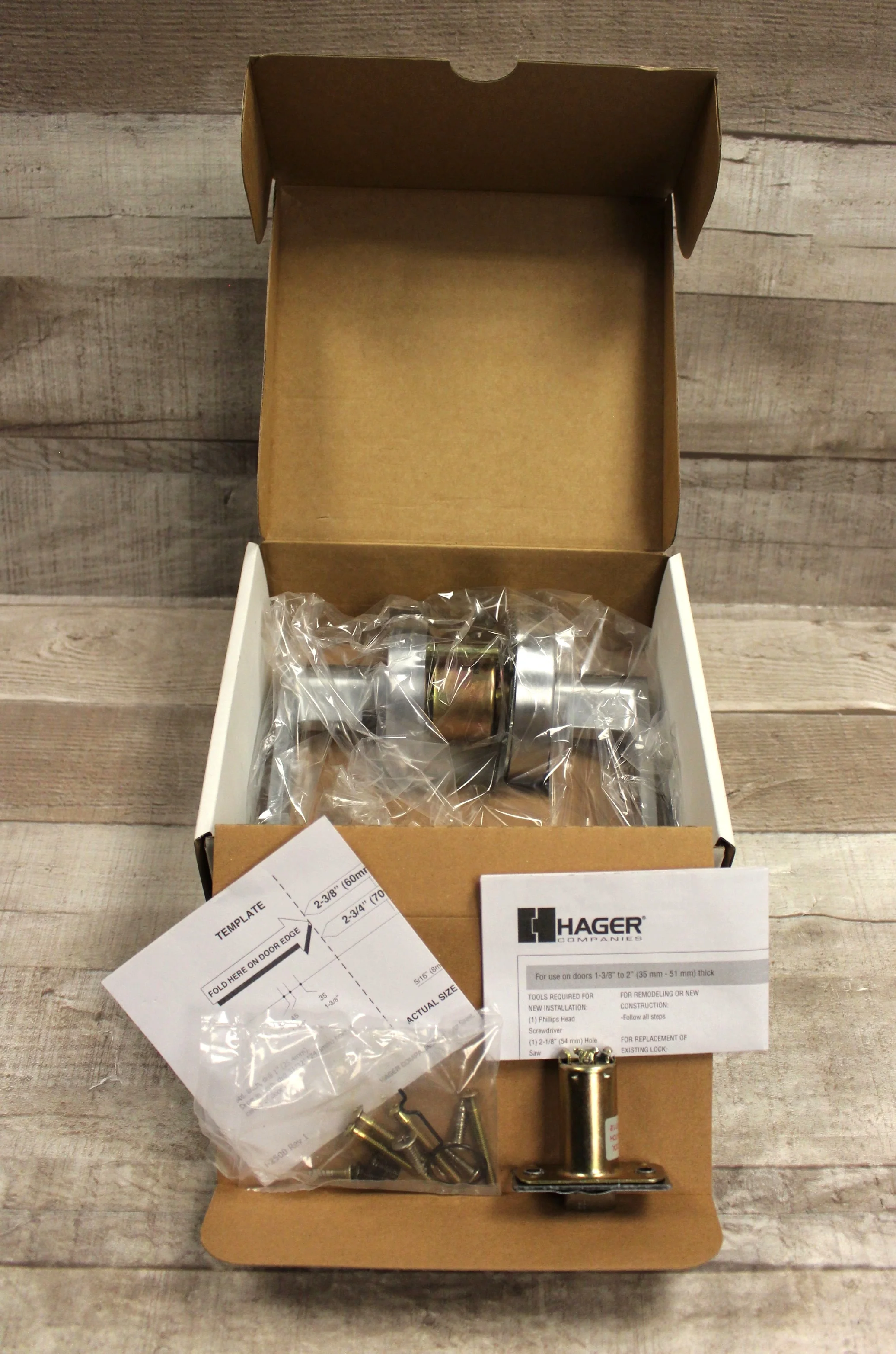Hager Passage Lock - #129002 - 2500 Series - New