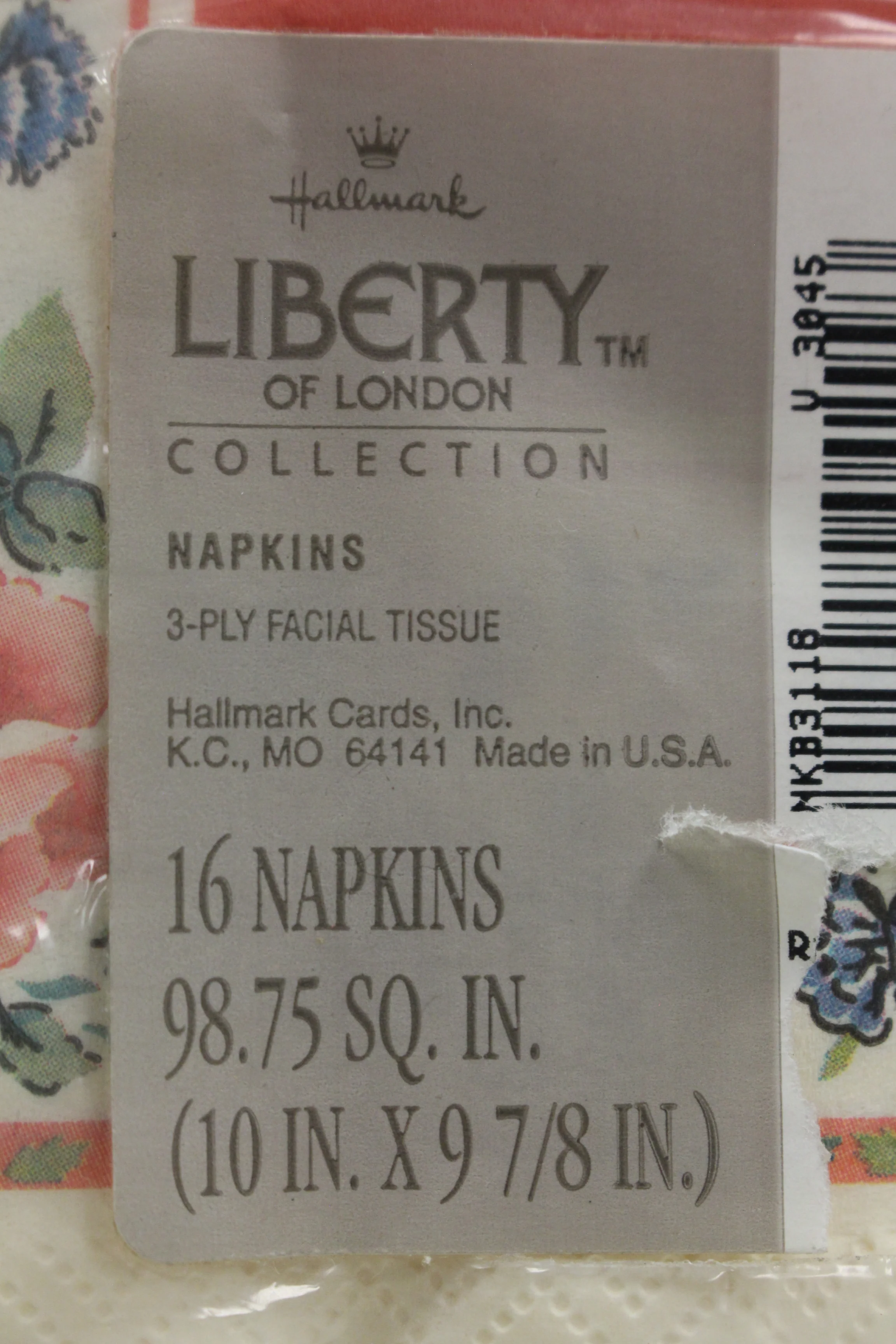 Hallmark Liberty of London Napkins - Set of 16 - Floral - New - Image 3