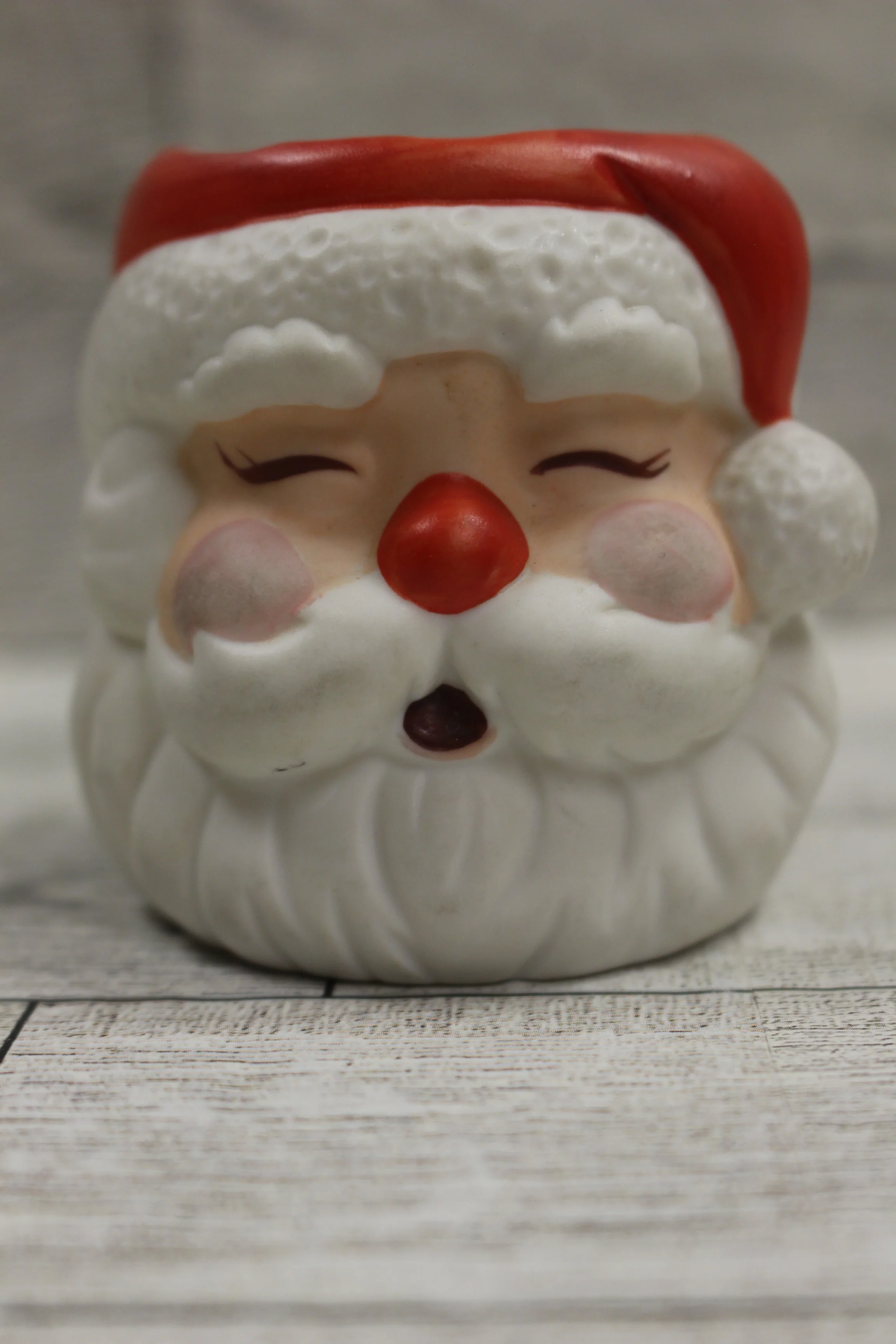 Hallmark Retro Santa Candle Holder/Decor - 2.5" Tall - Used