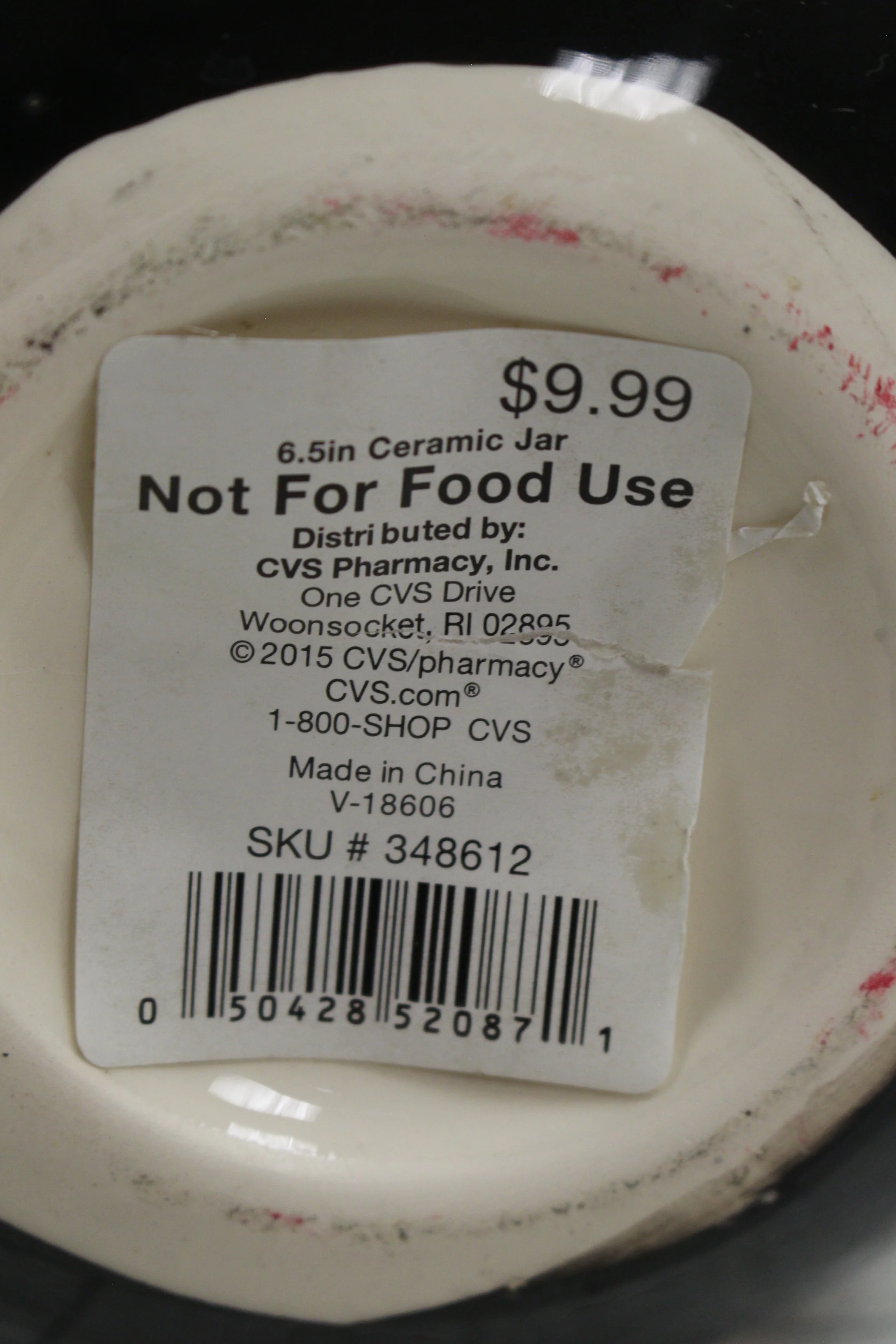 Halloween Ceramic Candy Jar - 6.5" Tall - New - Image 4