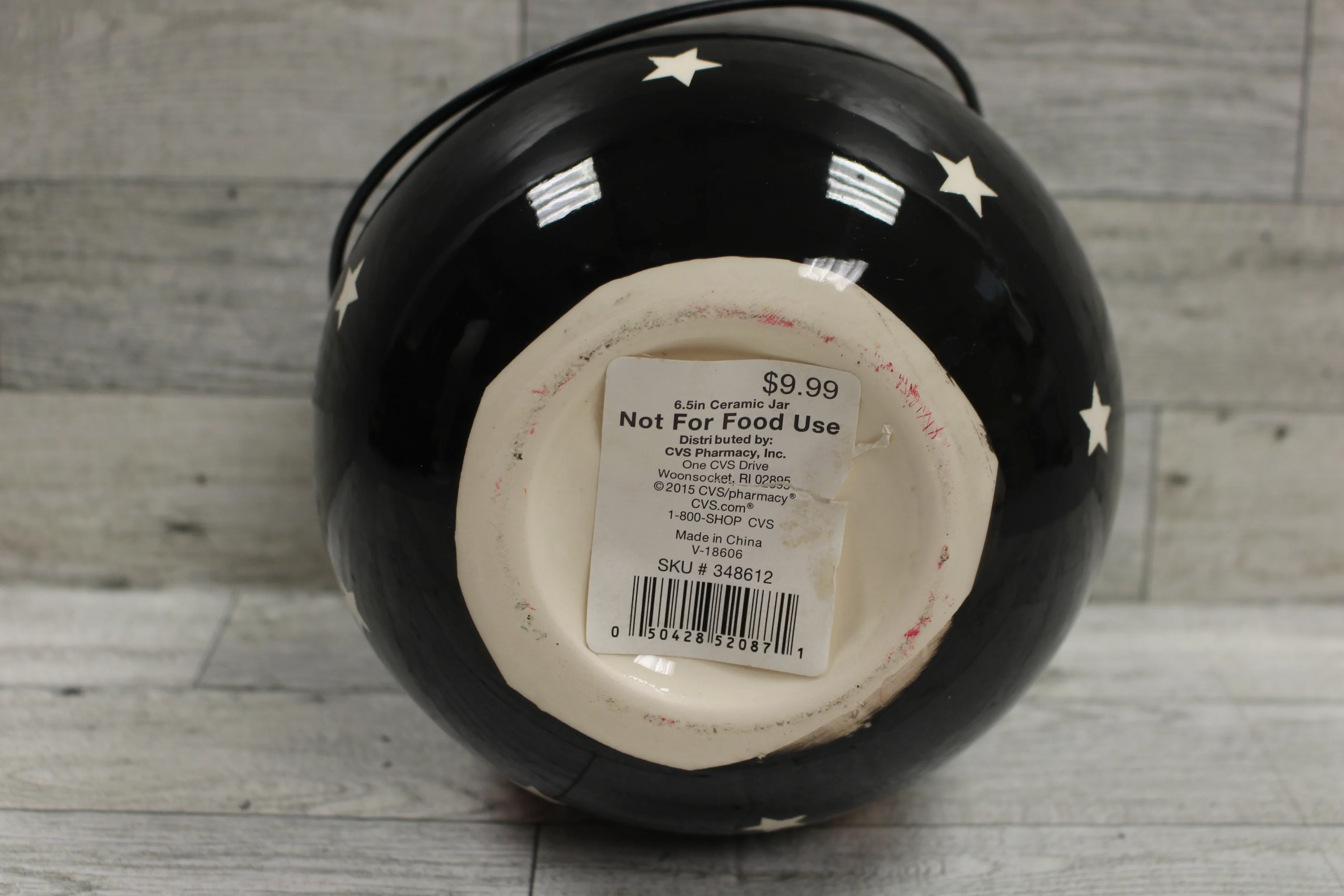 Halloween Ceramic Candy Jar - 6.5" Tall - New - Image 6